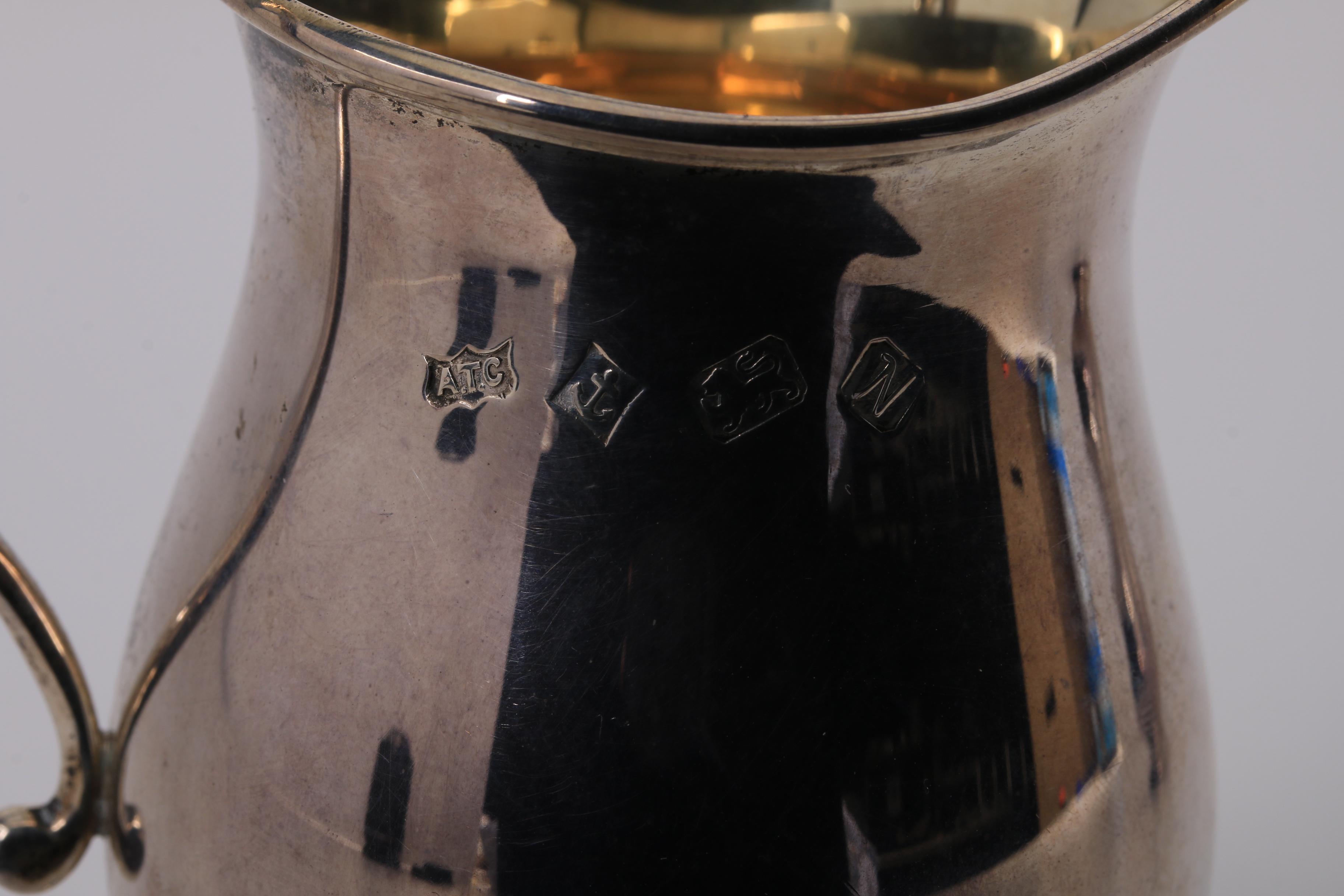 20th Century A T Cannon Ltd Sterling Silver Creamer and Sugar