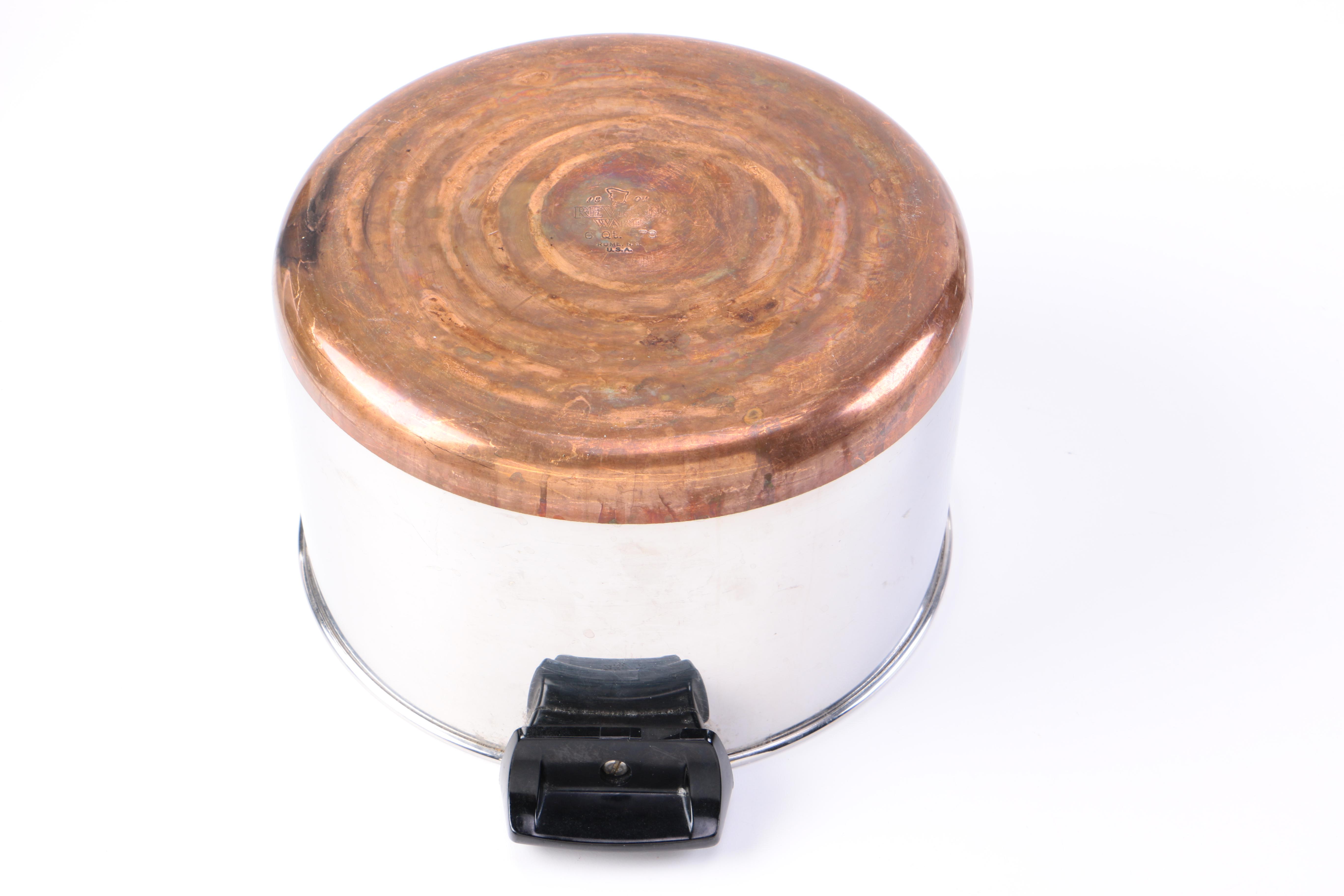 Vintage Copper-Bottomed Revere Ware Cookware Set