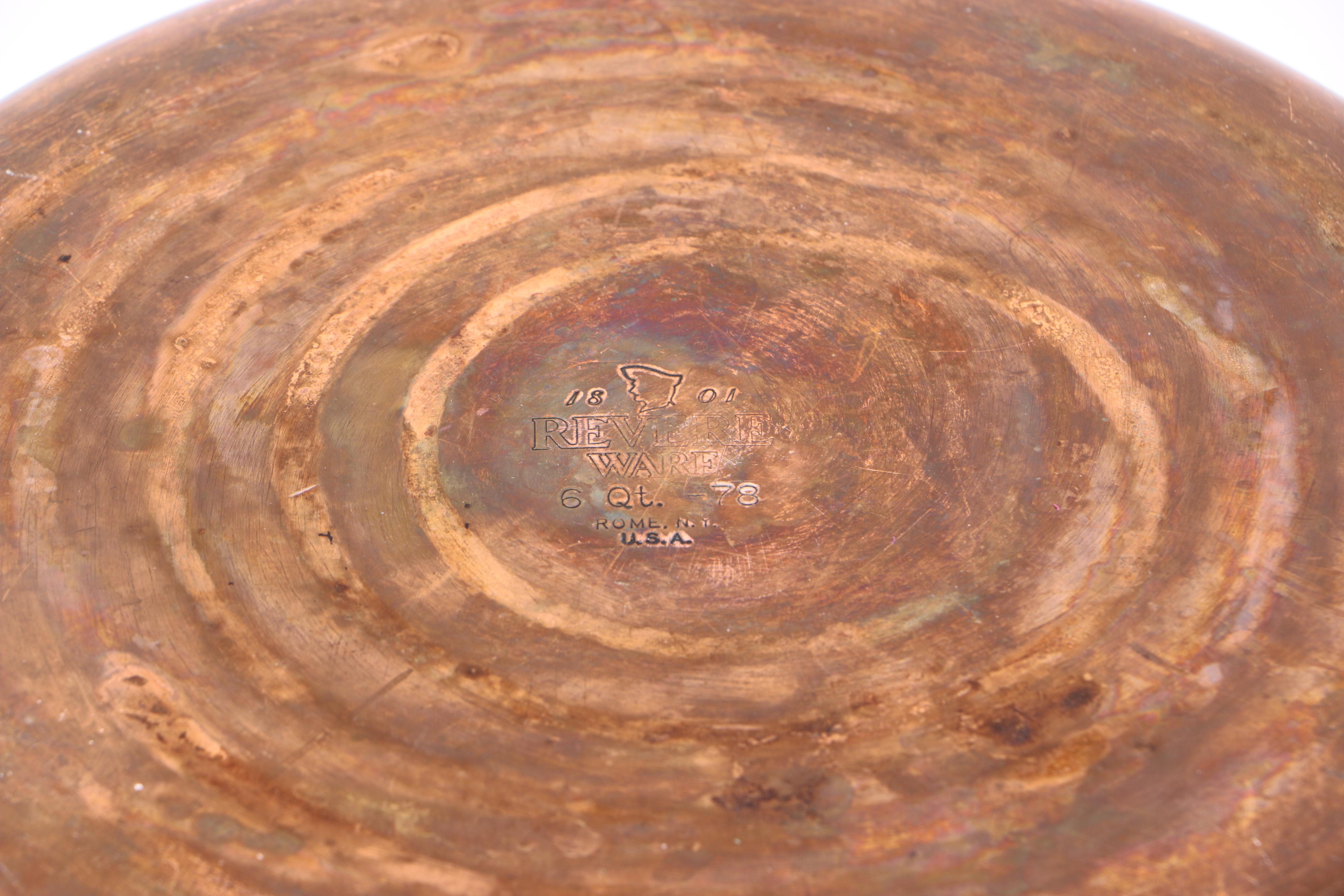 Vintage Copper-Bottomed Revere Ware Cookware Set