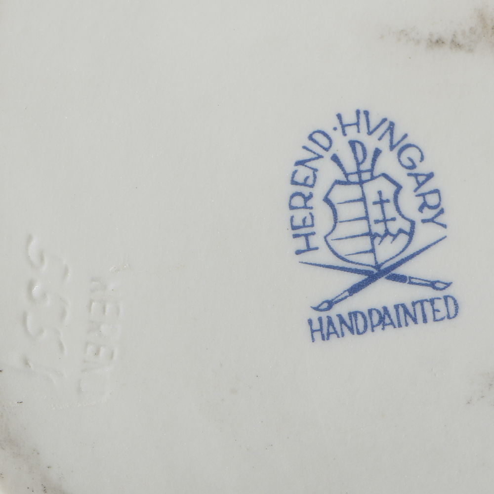 Herend Porcelain Figurine Of A Man With Hat