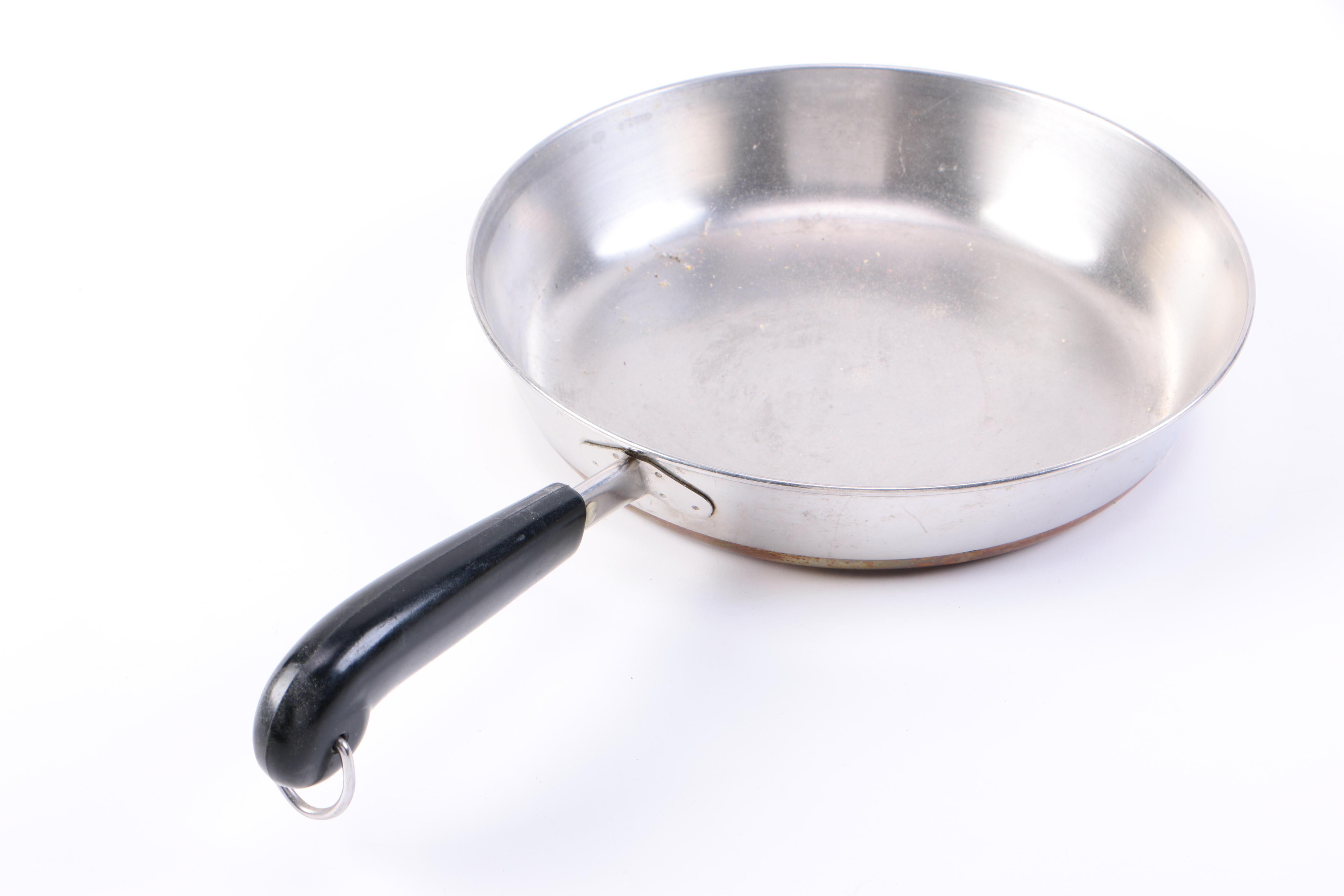 Vintage Copper-Bottomed Revere Ware Cookware Set