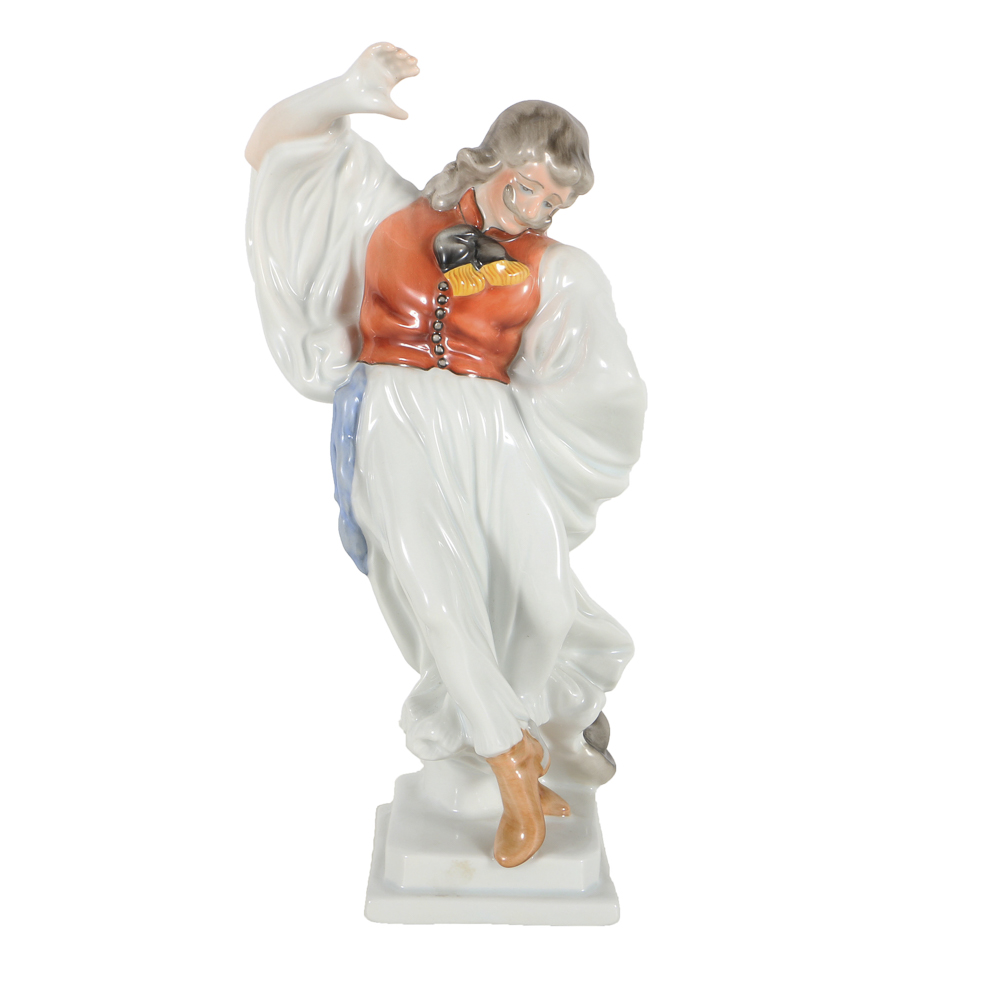 Herend Porcelain Figurine Dancing Peasant