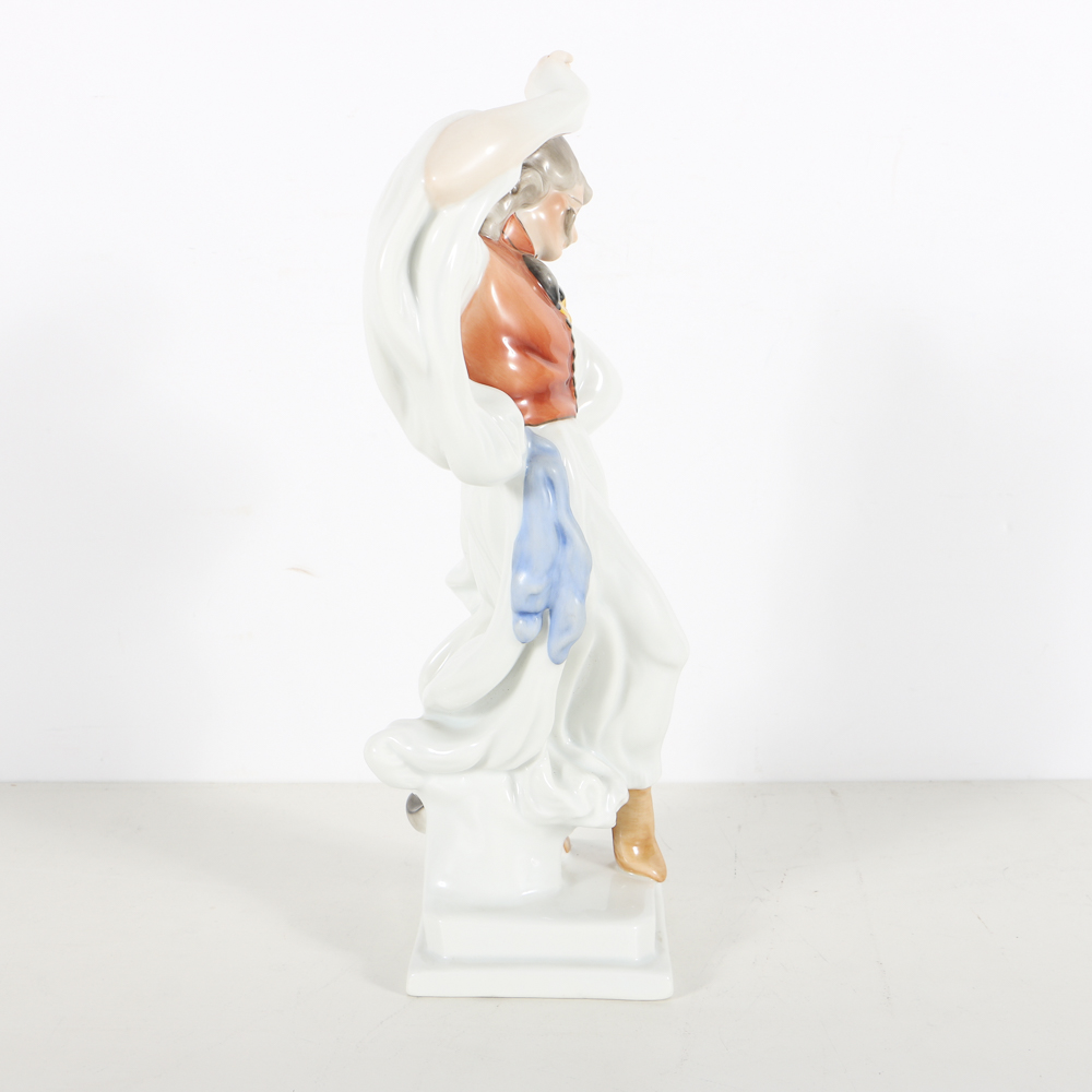 Herend Porcelain Figurine Dancing Peasant