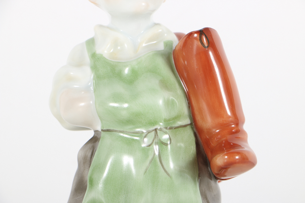 Herend Porcelain Boy With Boots Figurine