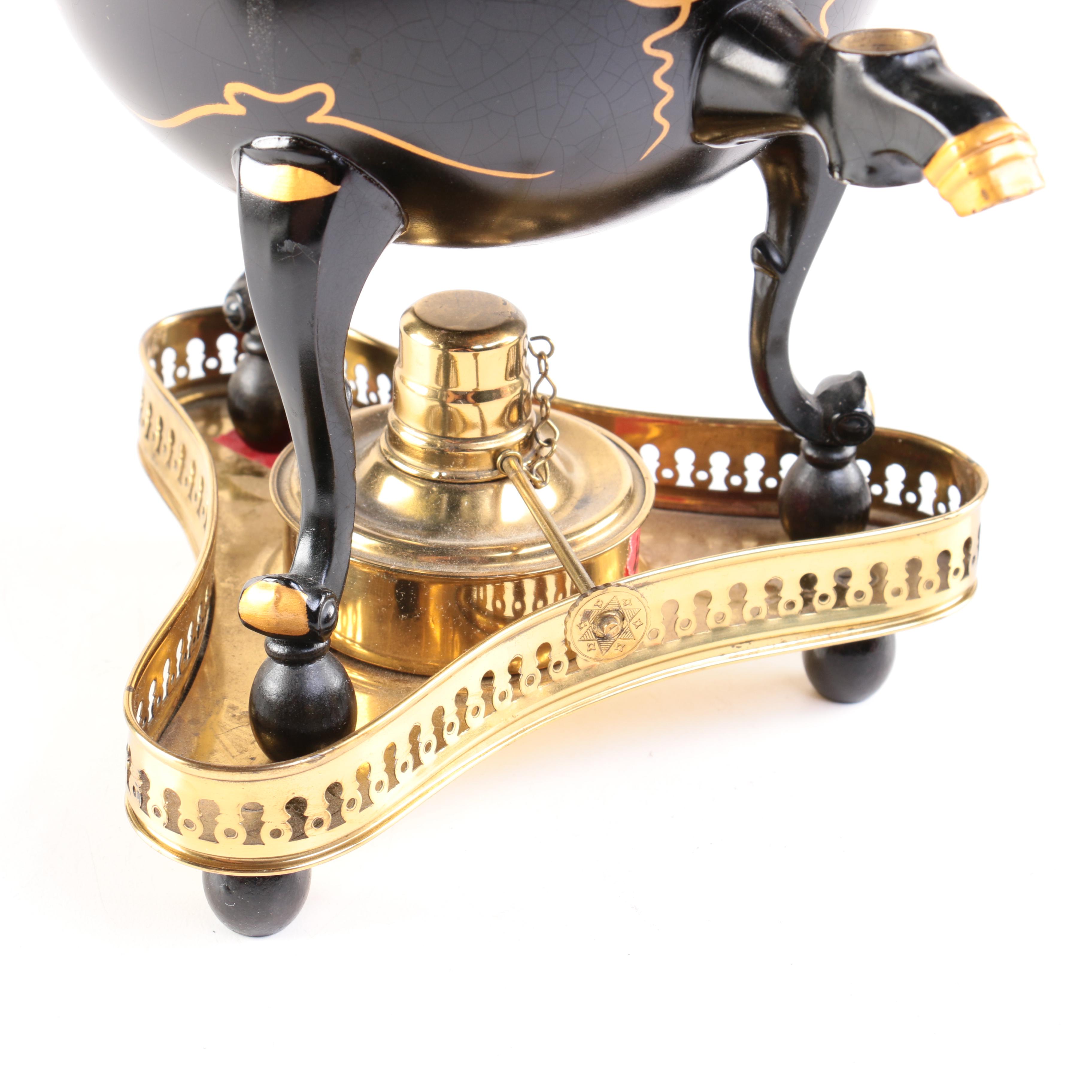 Hand Painted Samovar Urn Made by Kurz-Tiel