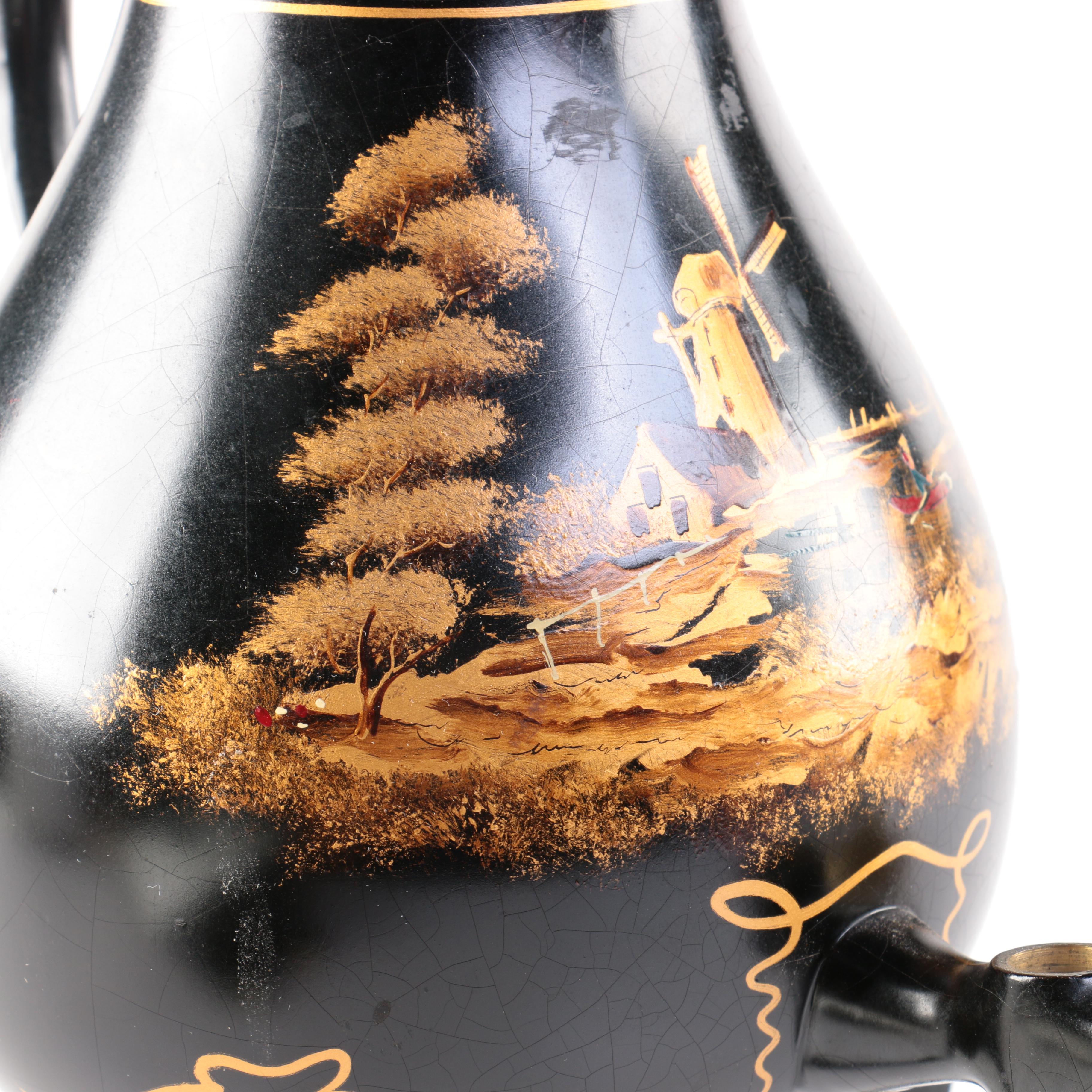 Hand Painted Samovar Urn Made by Kurz-Tiel