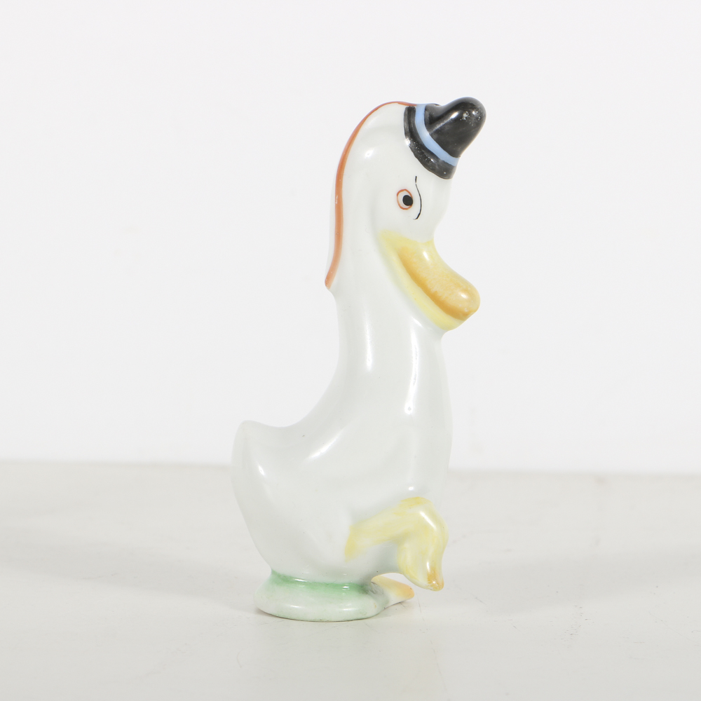 Herend Porcelain Figurines Of Mr. and Mrs. Duck