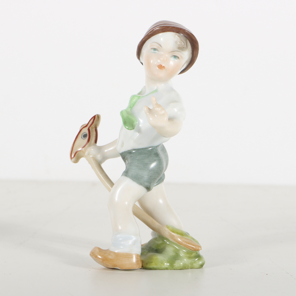 Three Herend Porcelain Figurines Of Children