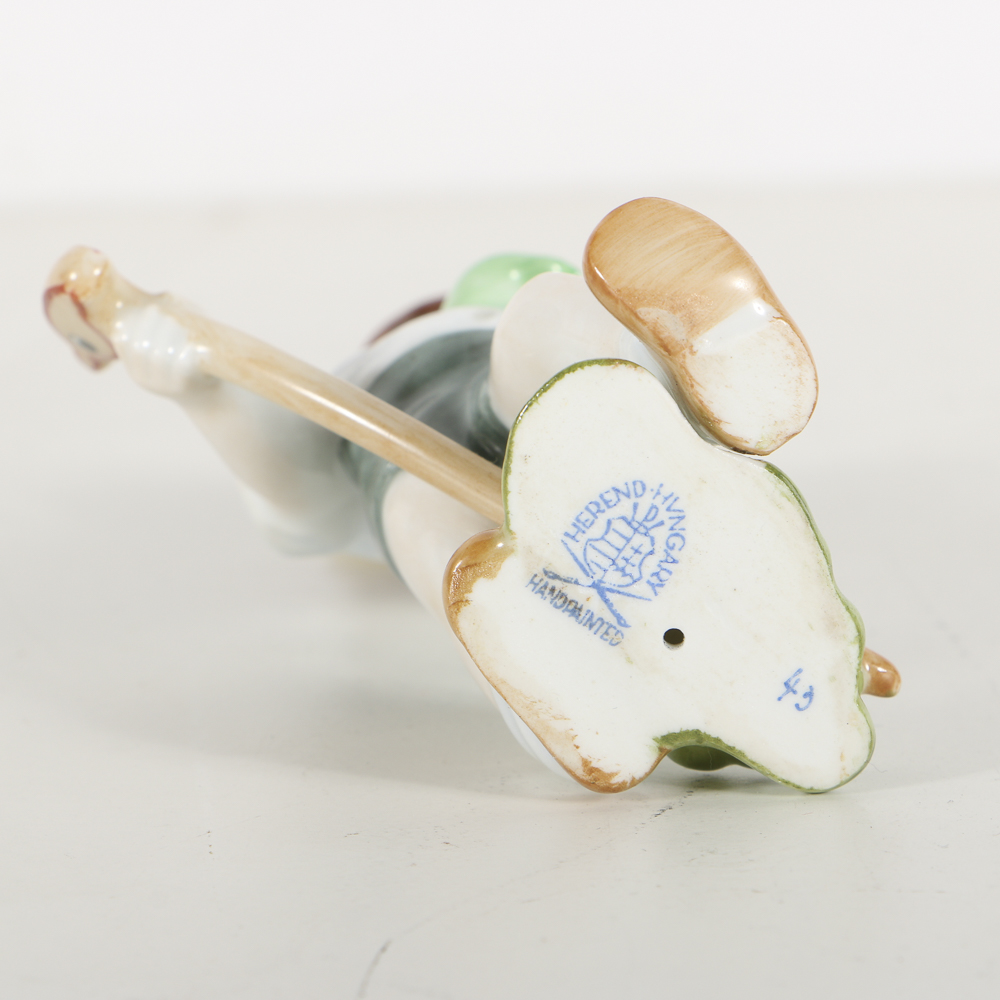 Three Herend Porcelain Figurines Of Children