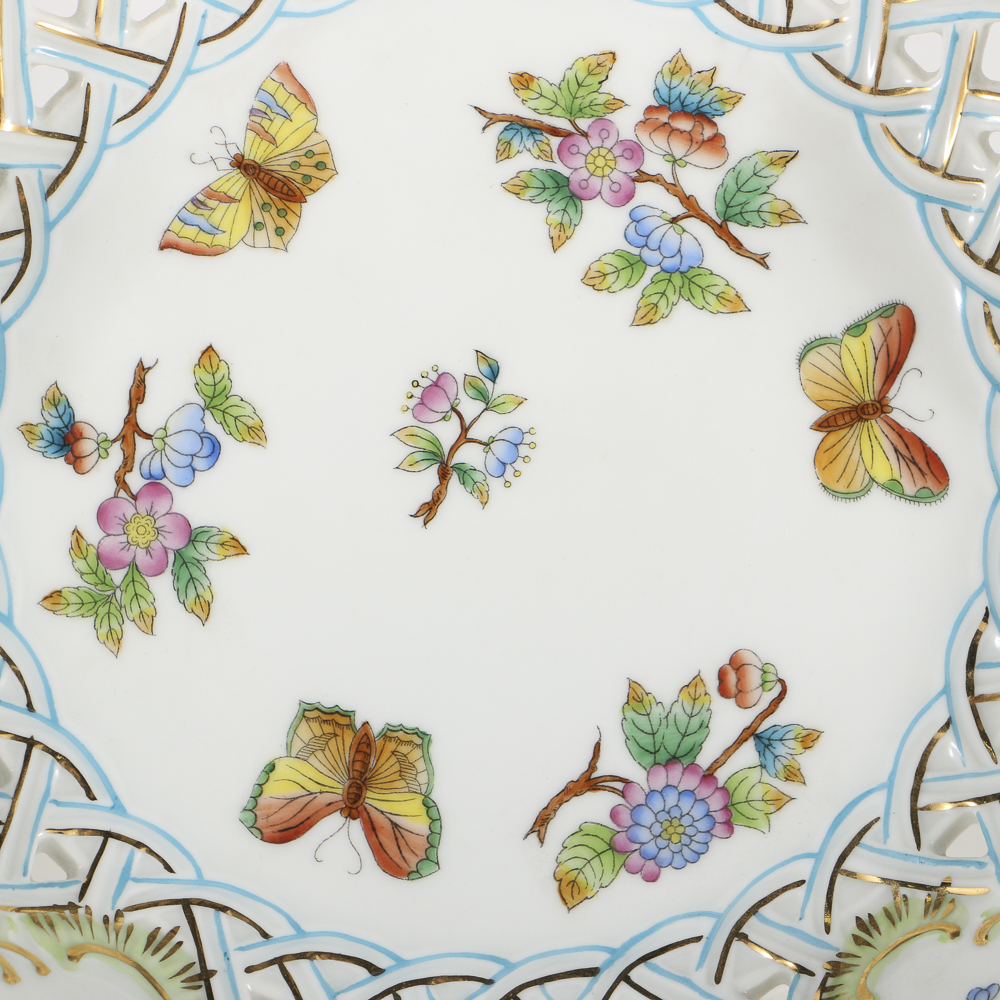 Herend "Queen Victoria" Reticulated Bowl