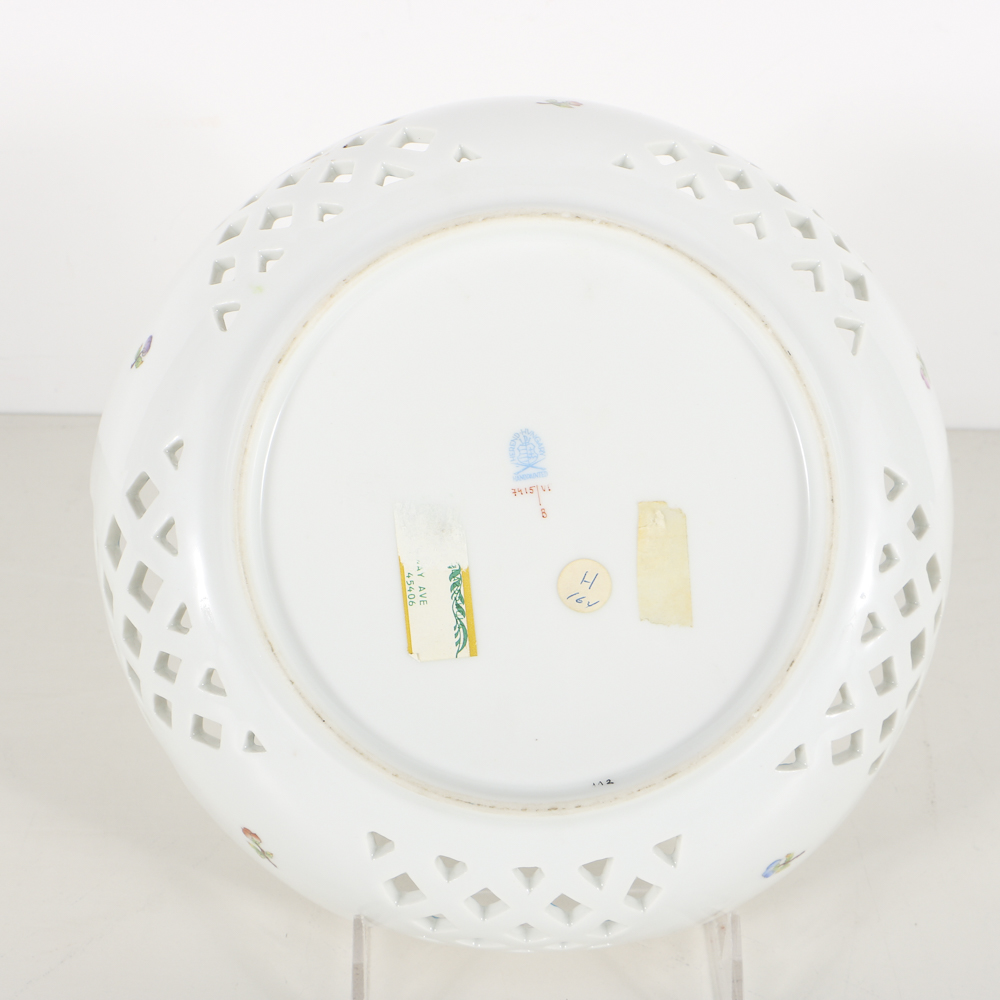Herend "Queen Victoria" Reticulated Bowl