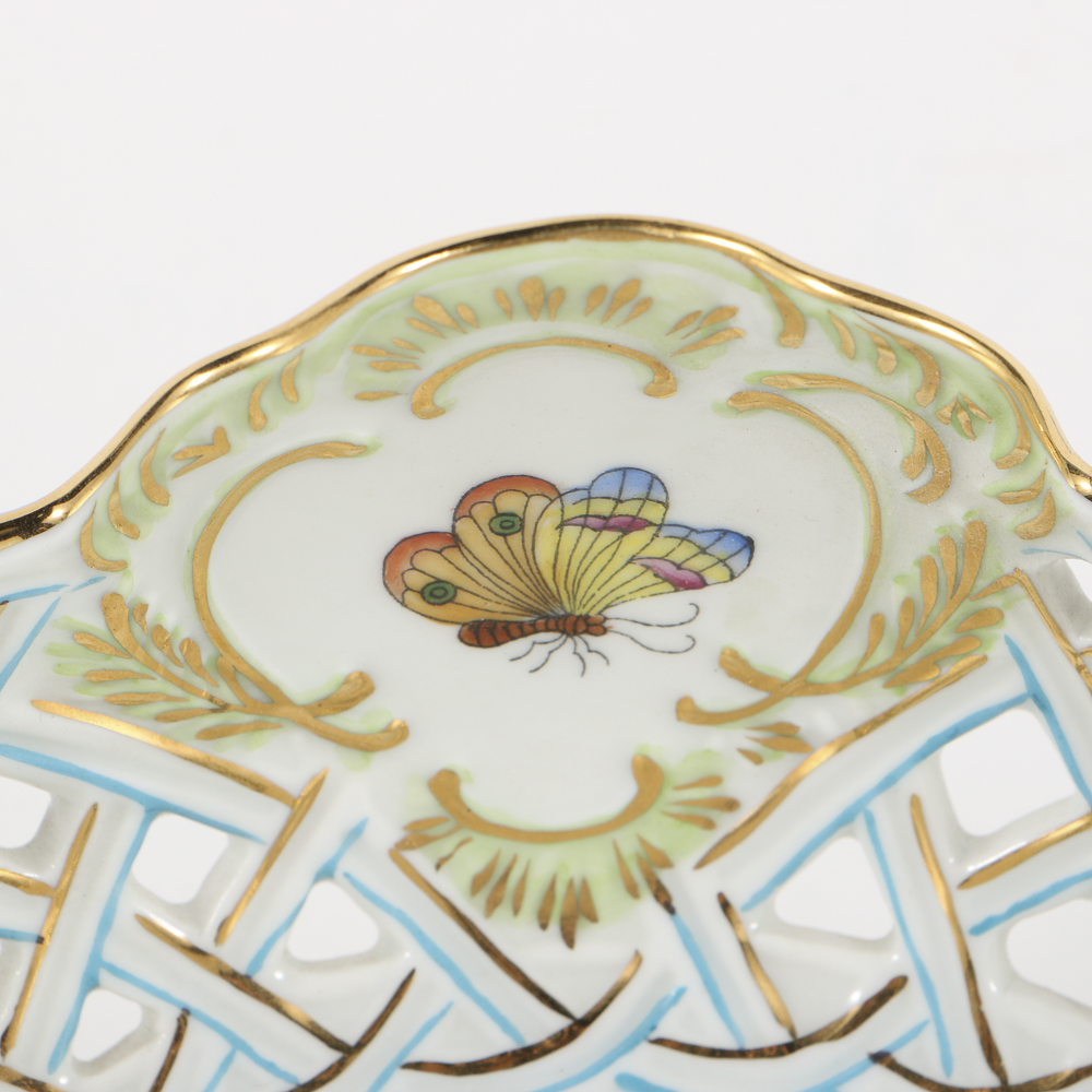 Herend "Queen Victoria" Reticulated Bowl