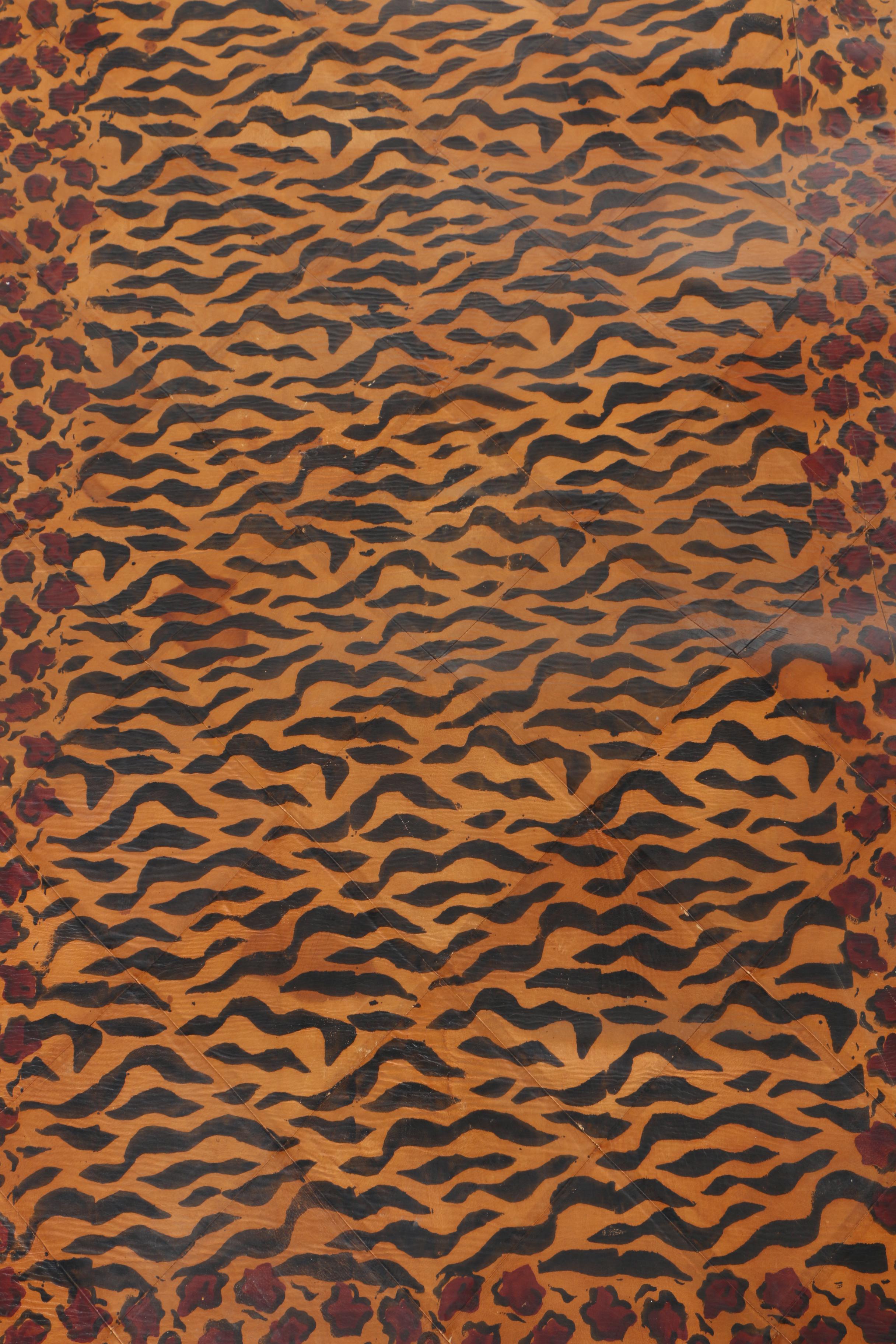 NuAge Collection Leather Animal Print Area Rug