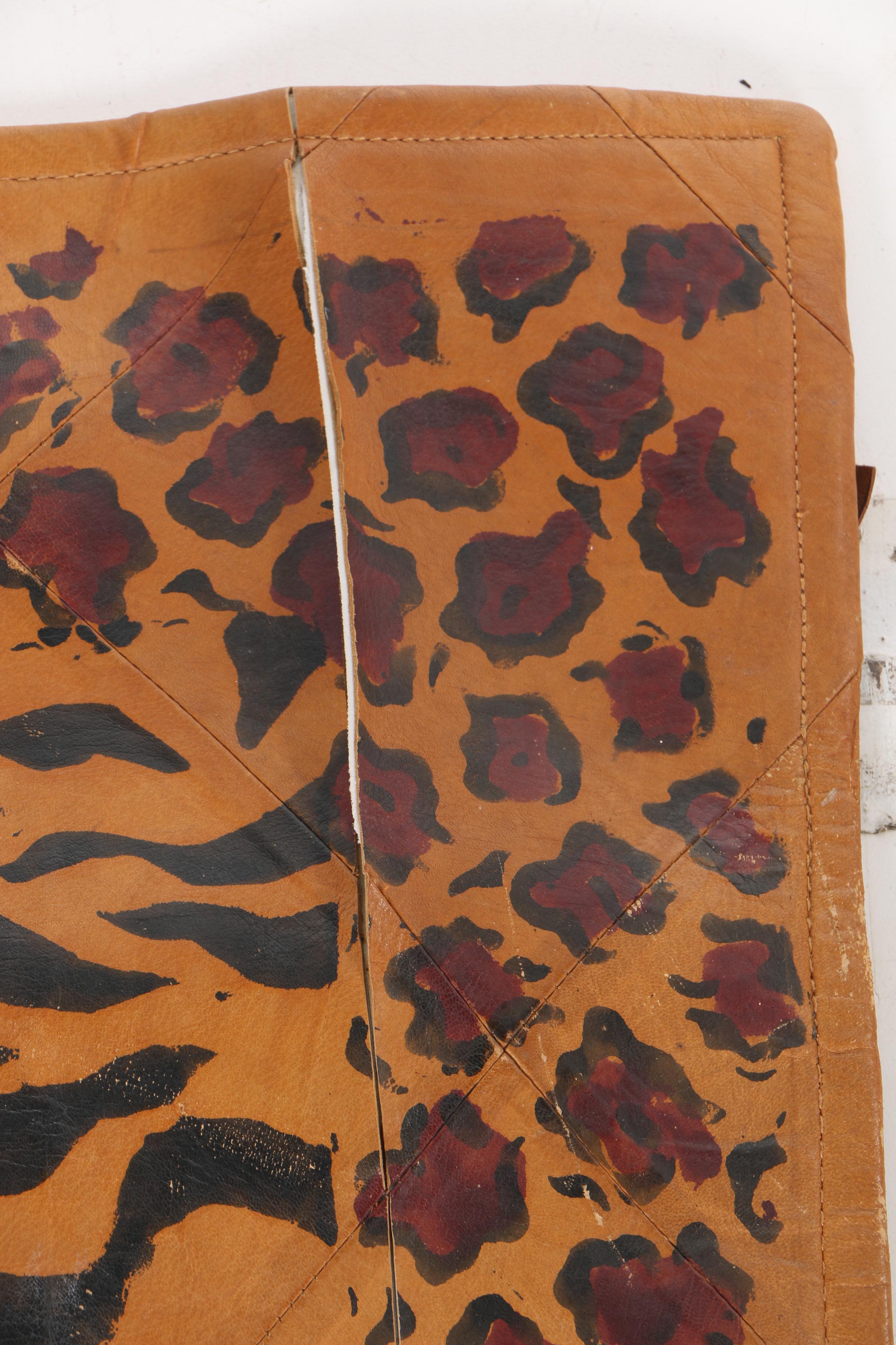 NuAge Collection Leather Animal Print Area Rug