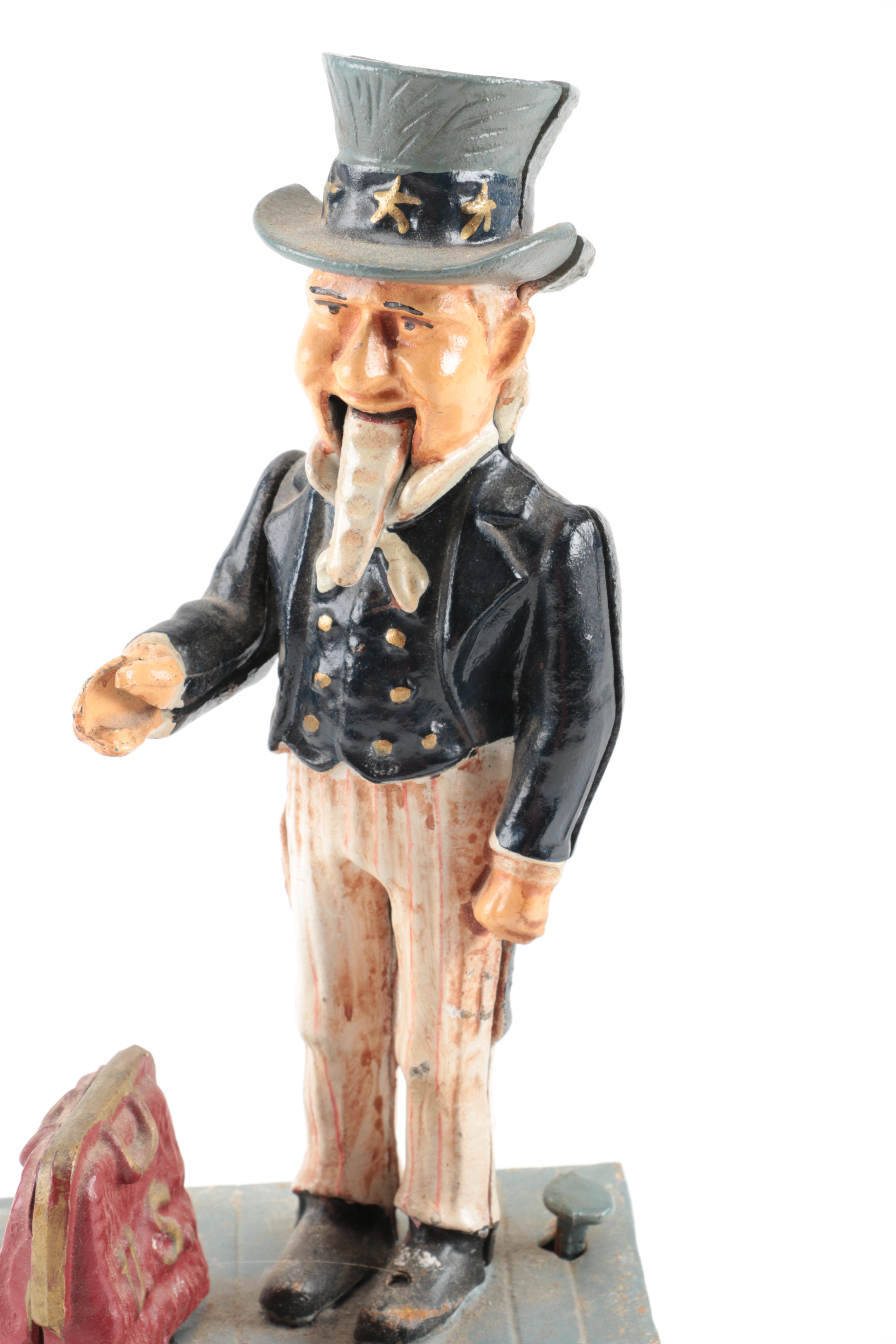 Uncle Same Cast Iron Bank