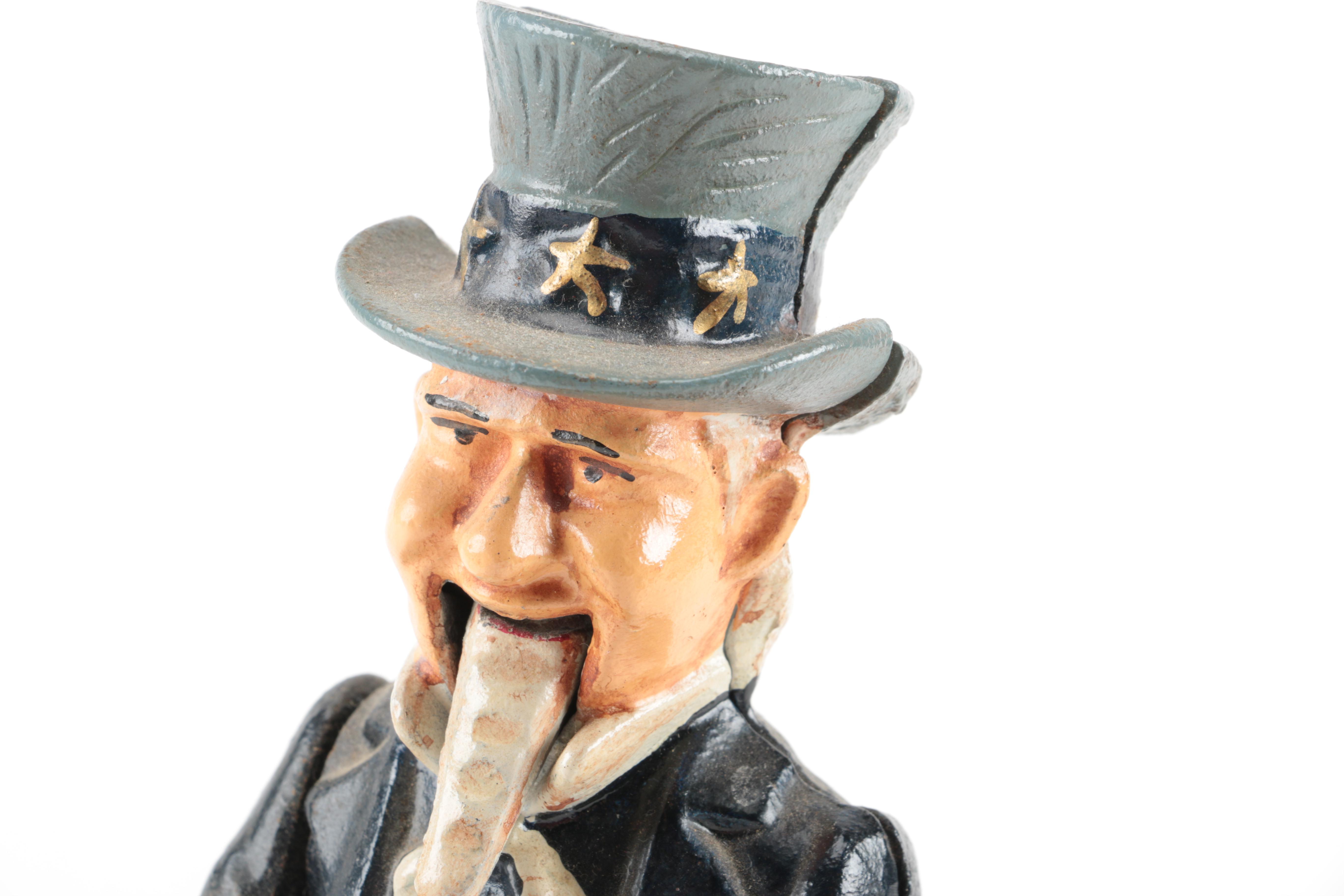 Uncle Same Cast Iron Bank