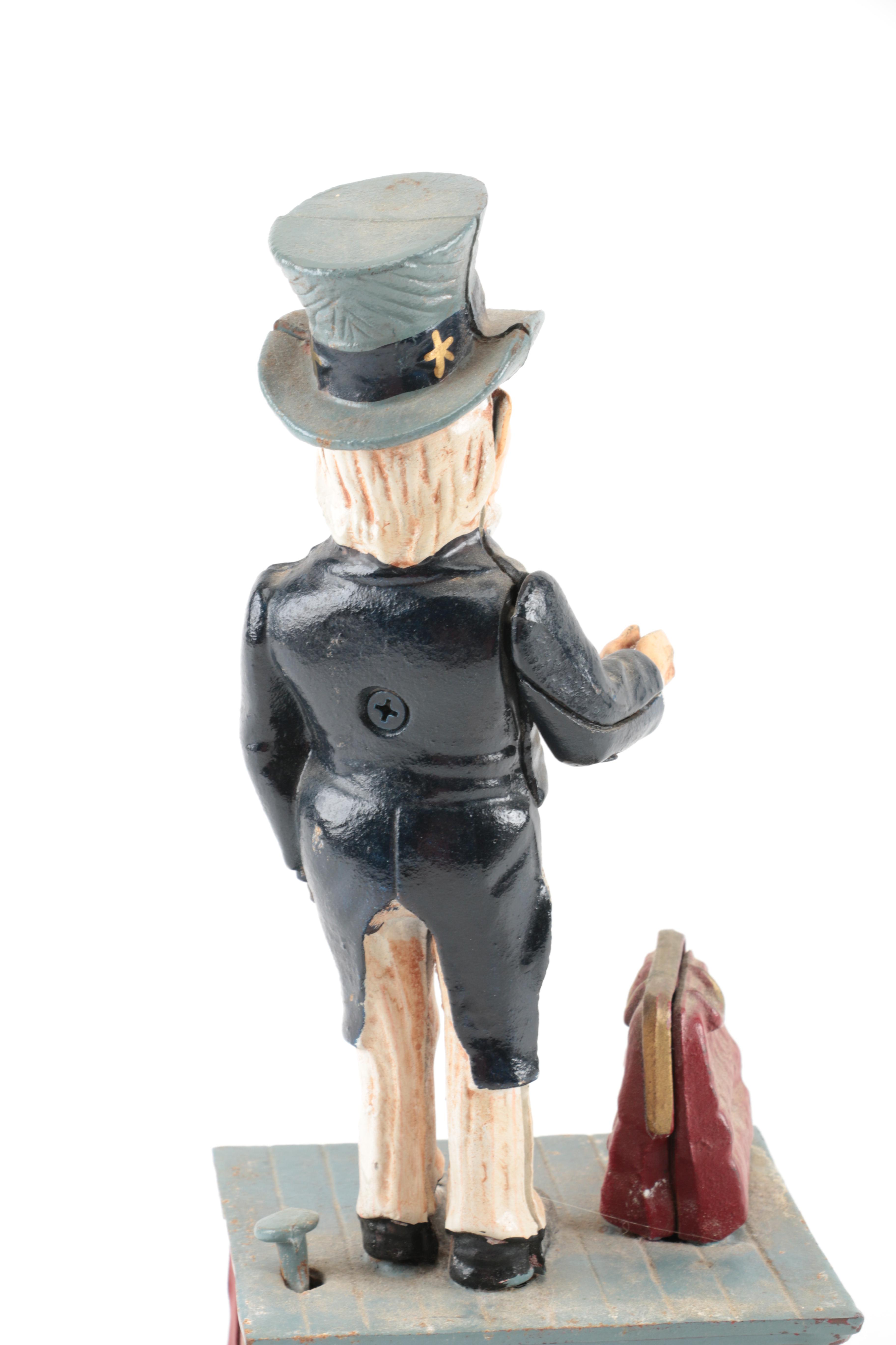 Uncle Same Cast Iron Bank