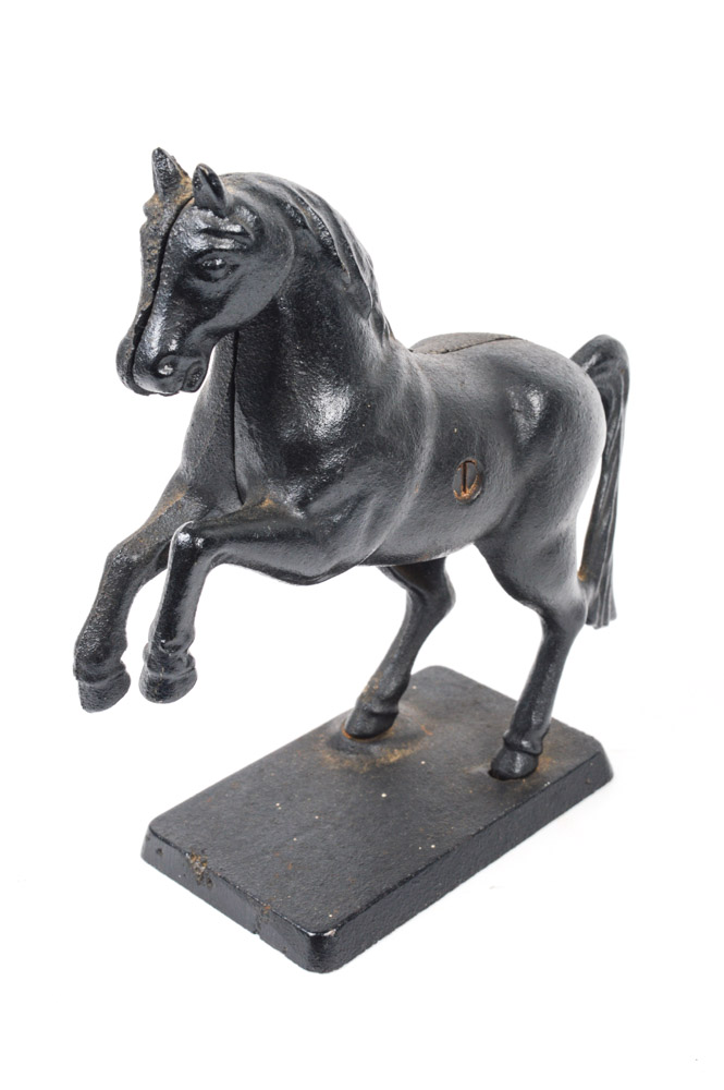 Vintage Cast Iron Horse Banks