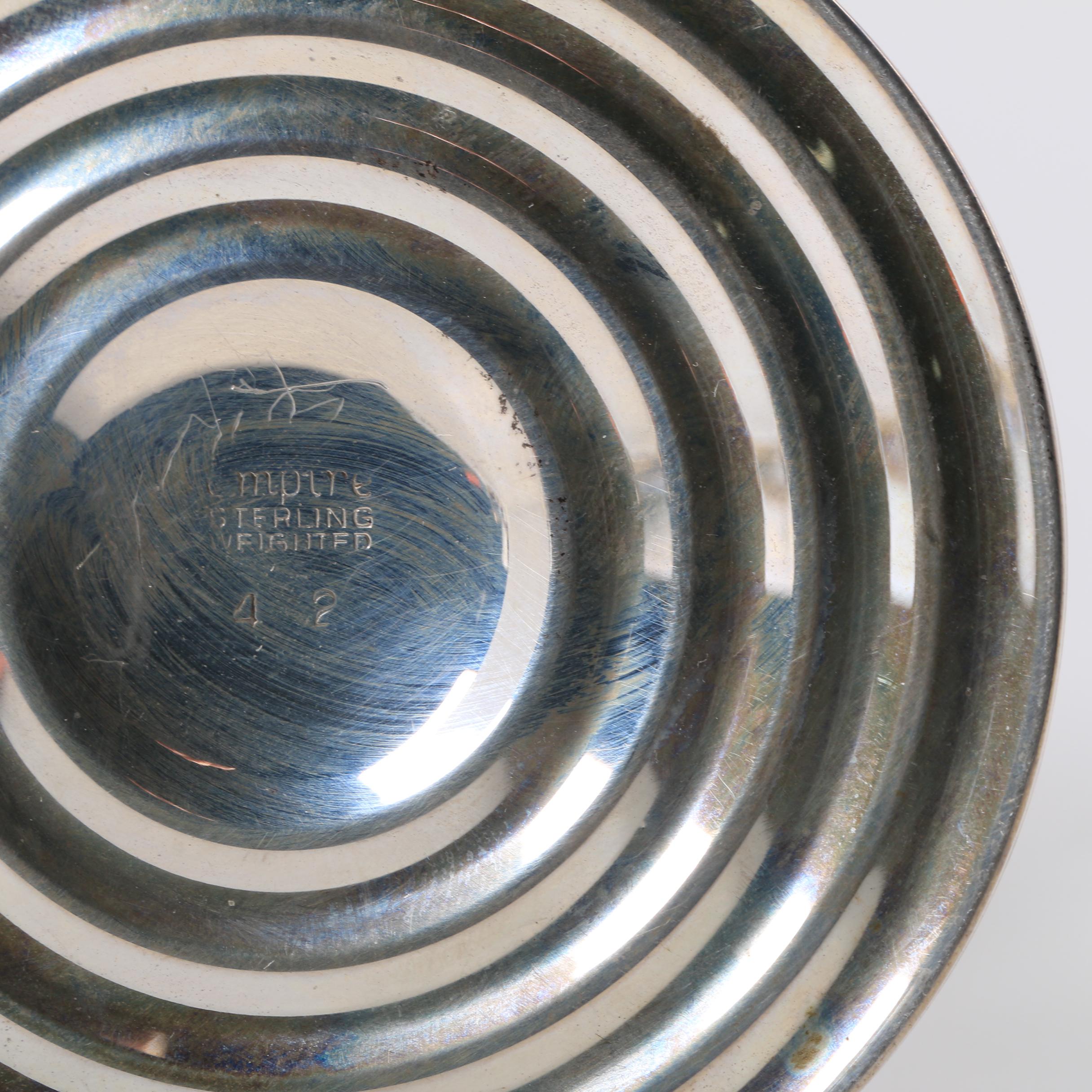 Empire Weighted Sterling Candle Holders