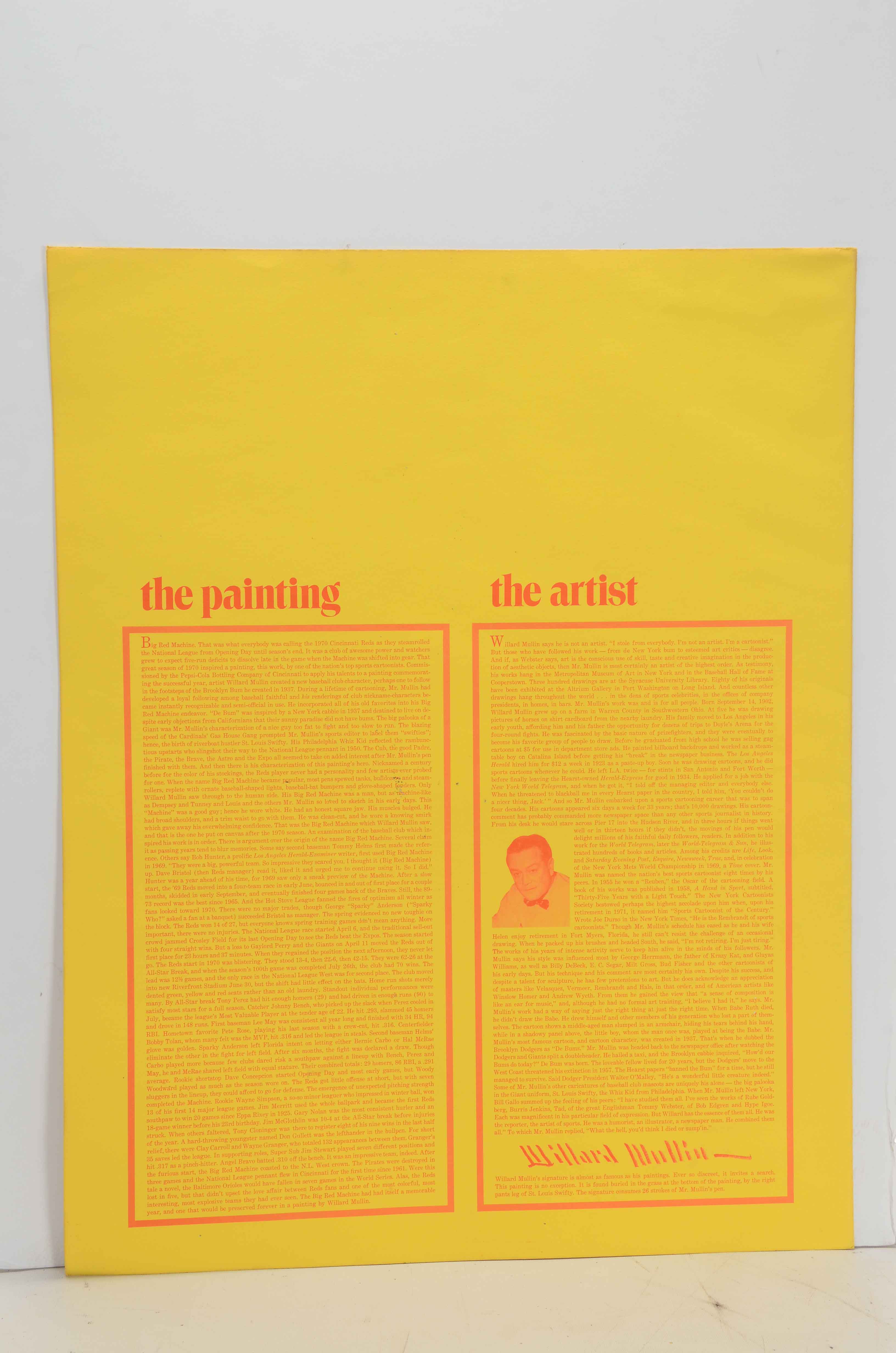 Big Red Machine Signed Poster