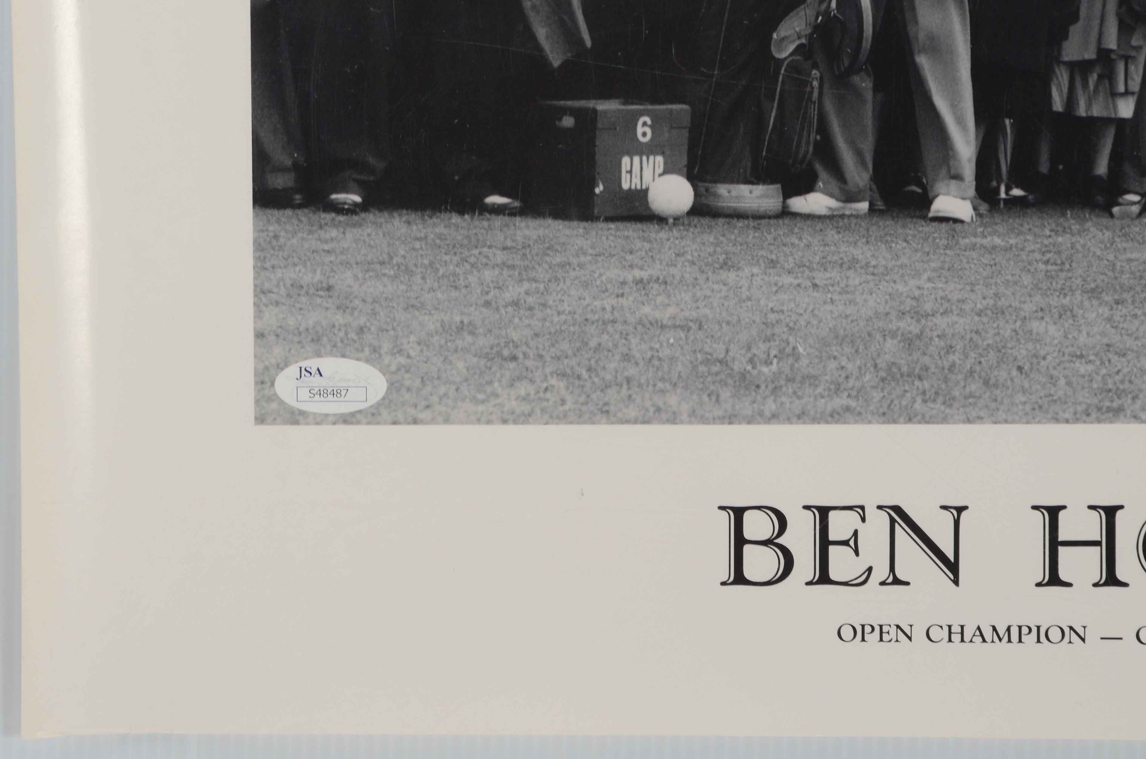 1953 Ben Hogan Signed Golf "Open Championship" Print