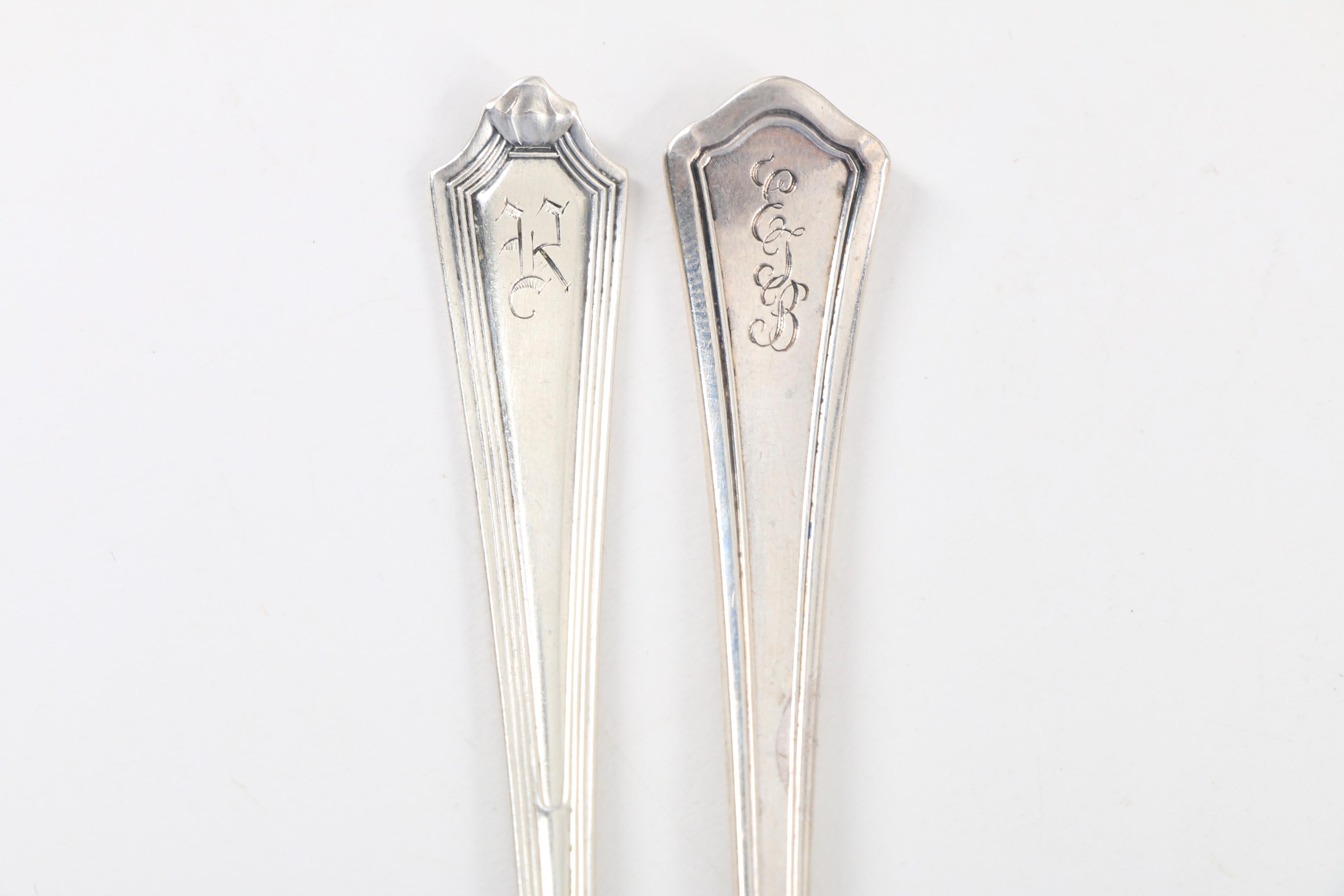 Three Antique Sterling Silver Butter Picks