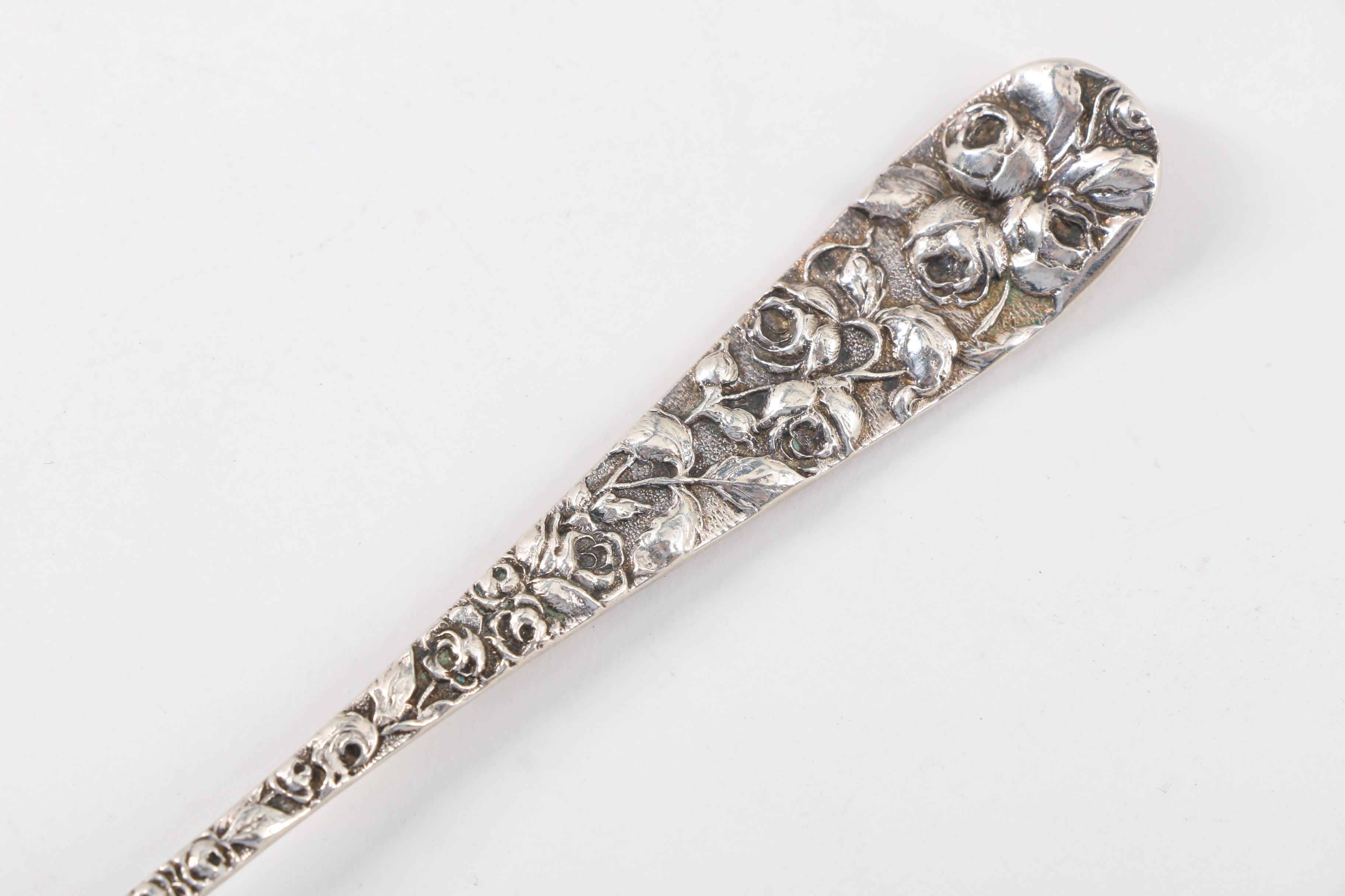 Three Antique Sterling Silver Butter Picks