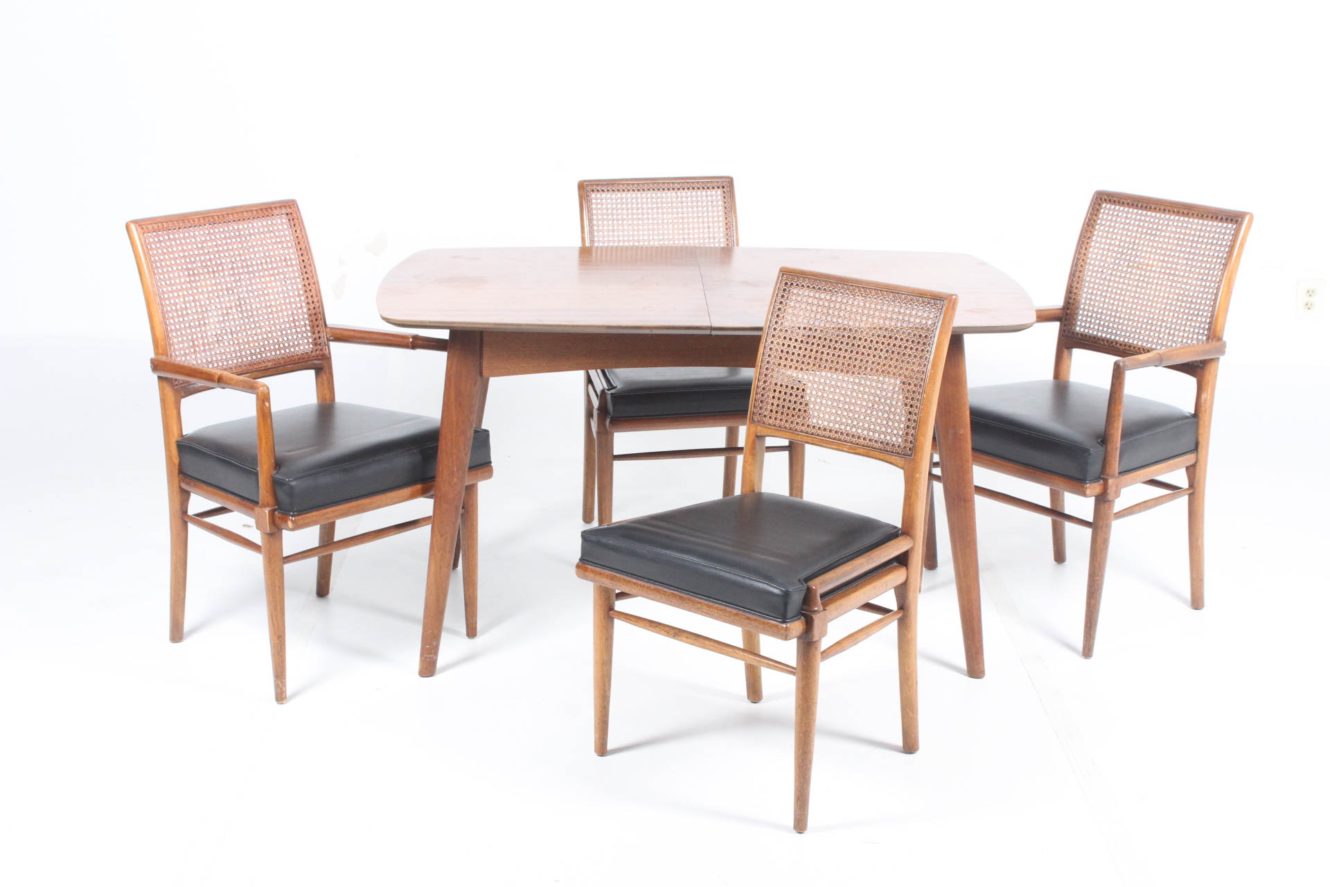 Mid Century Modern Dining Table and Chairs by Henredon