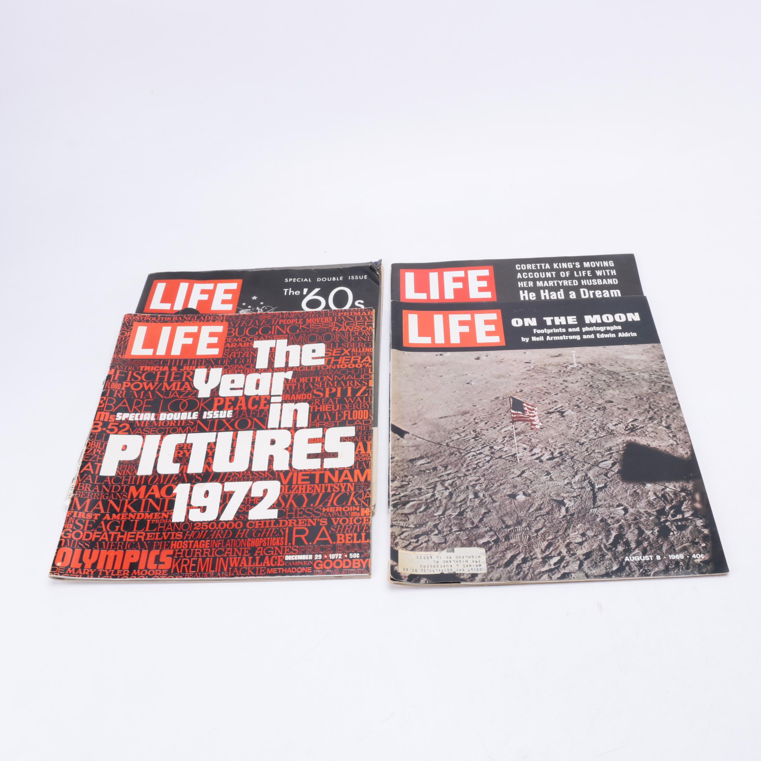 1960s–1970s "Life" Magazines Including Apollo and Martin Luther King Jr.