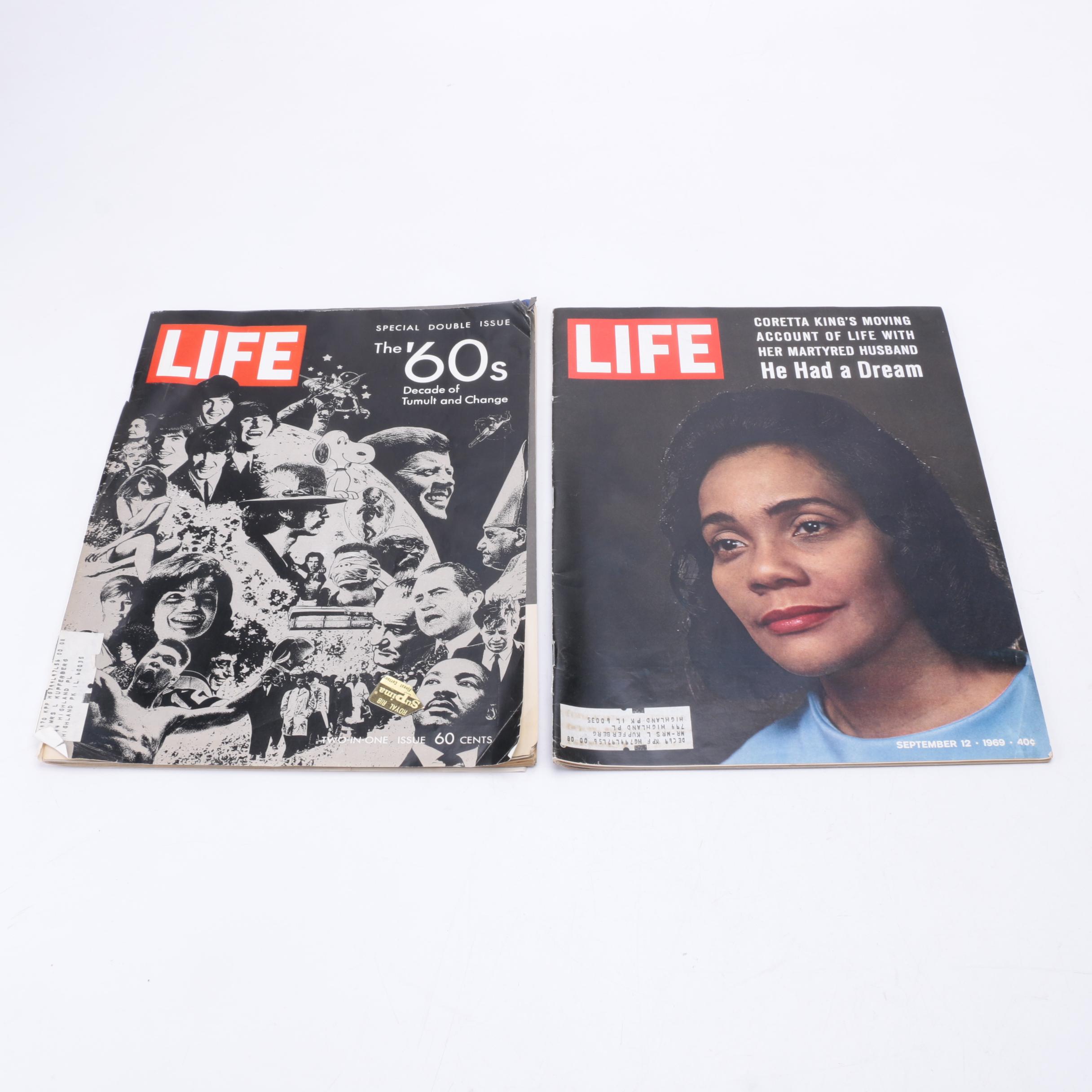 1960s–1970s "Life" Magazines Including Apollo and Martin Luther King Jr.