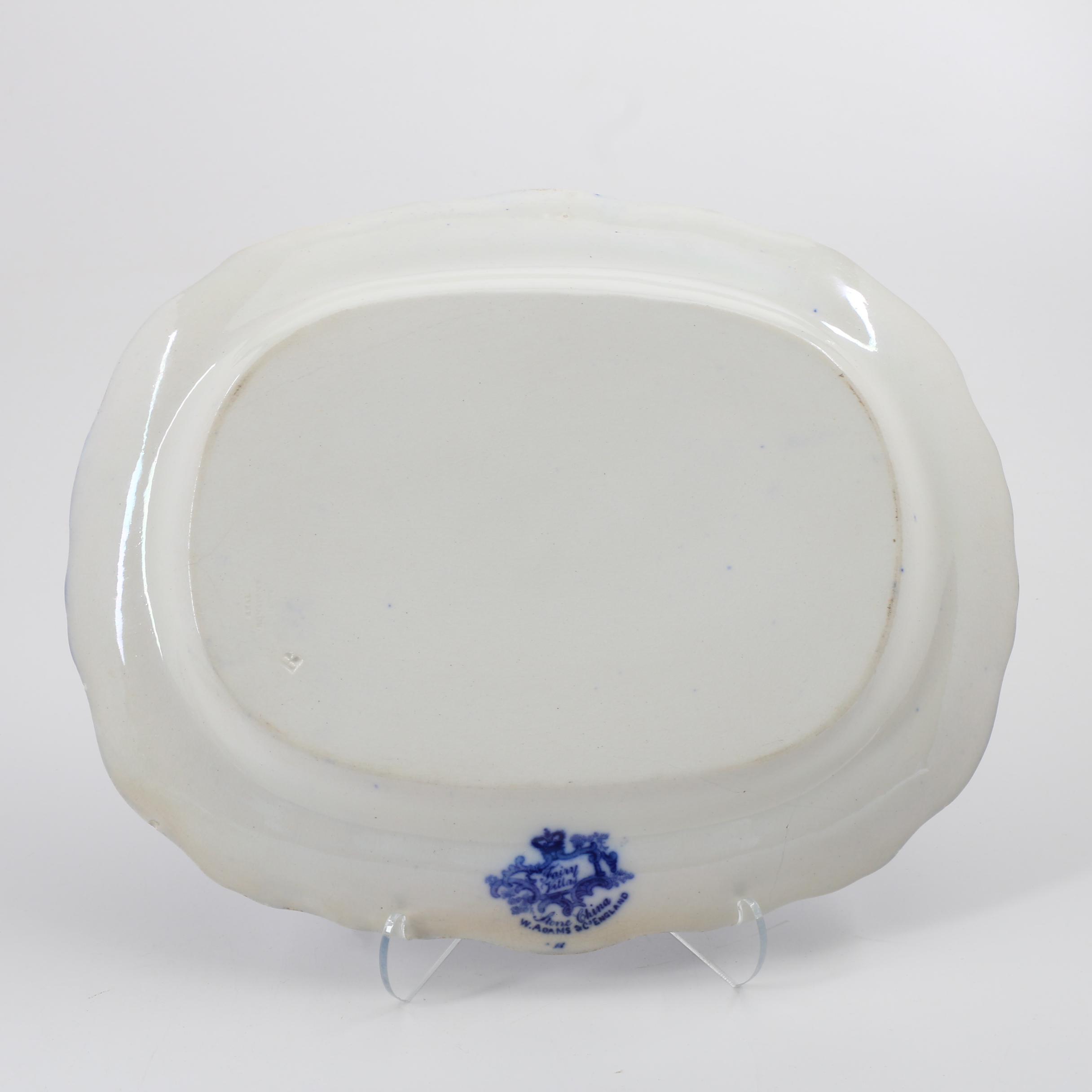 Three Pieces of Flow Blue