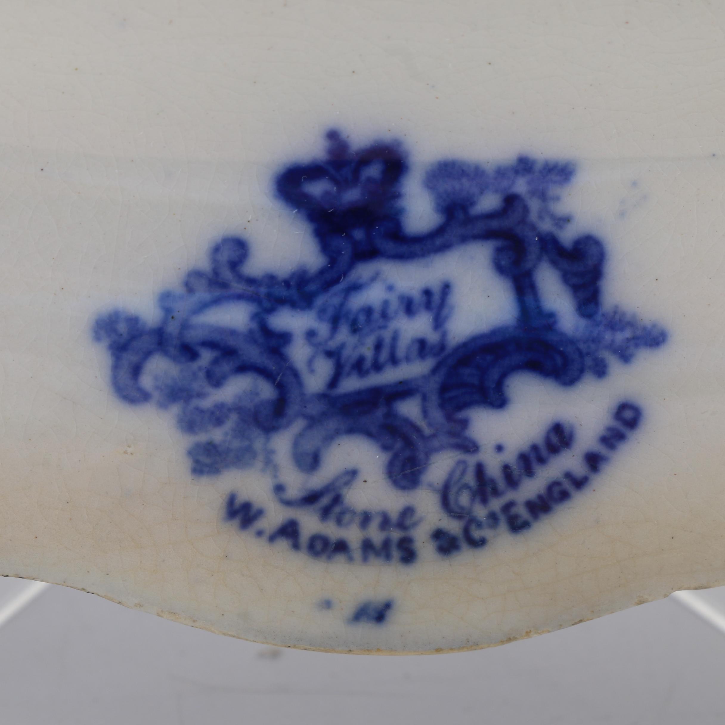 Three Pieces of Flow Blue