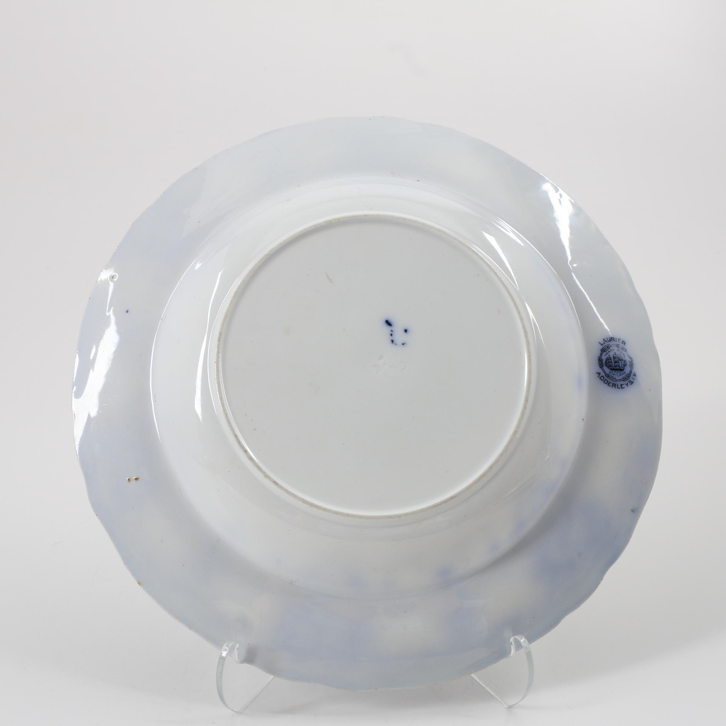 Three Pieces of Flow Blue