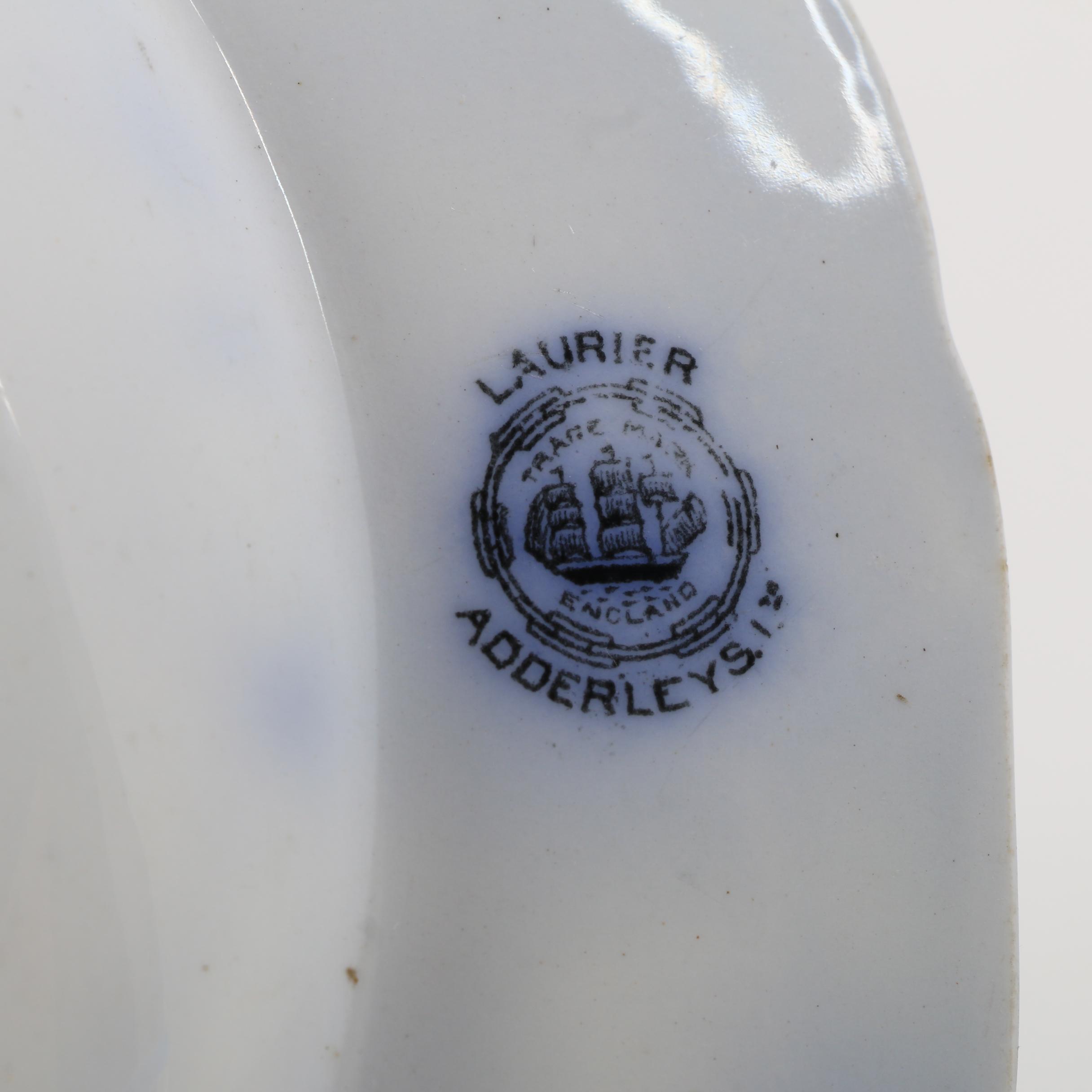 Three Pieces of Flow Blue