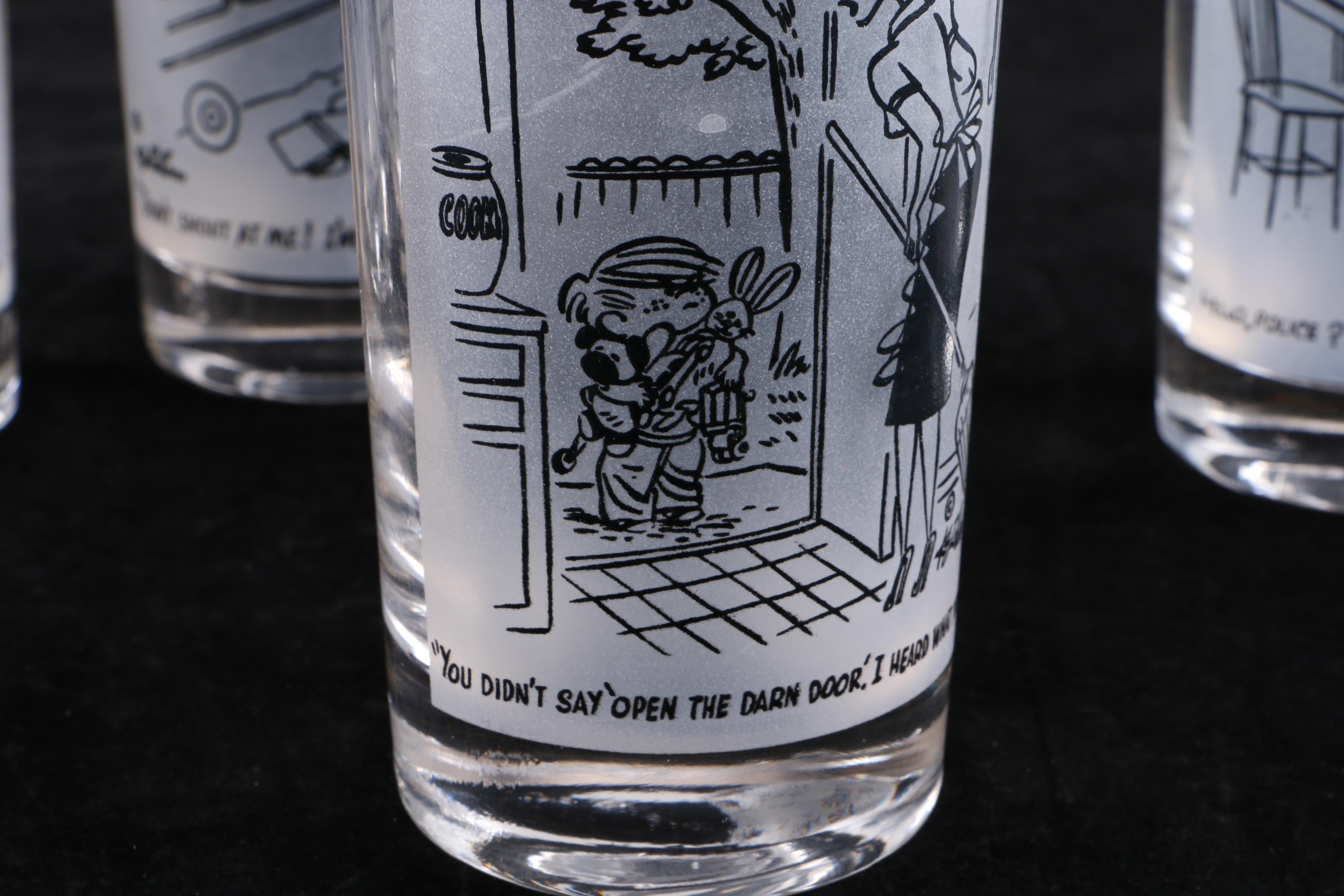 Collectible Dennis the Menace Glass Tumblers
