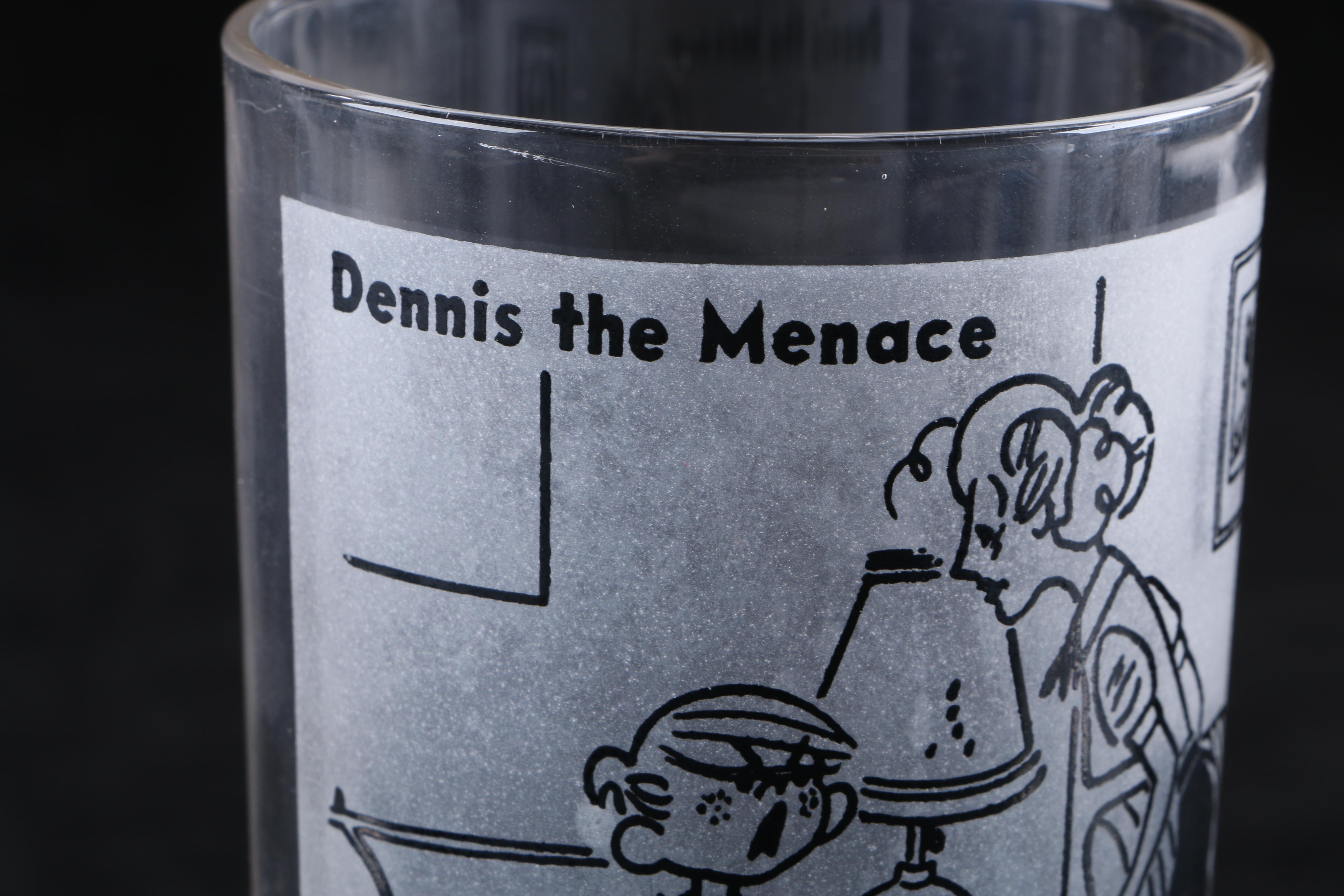 Collectible Dennis the Menace Glass Tumblers
