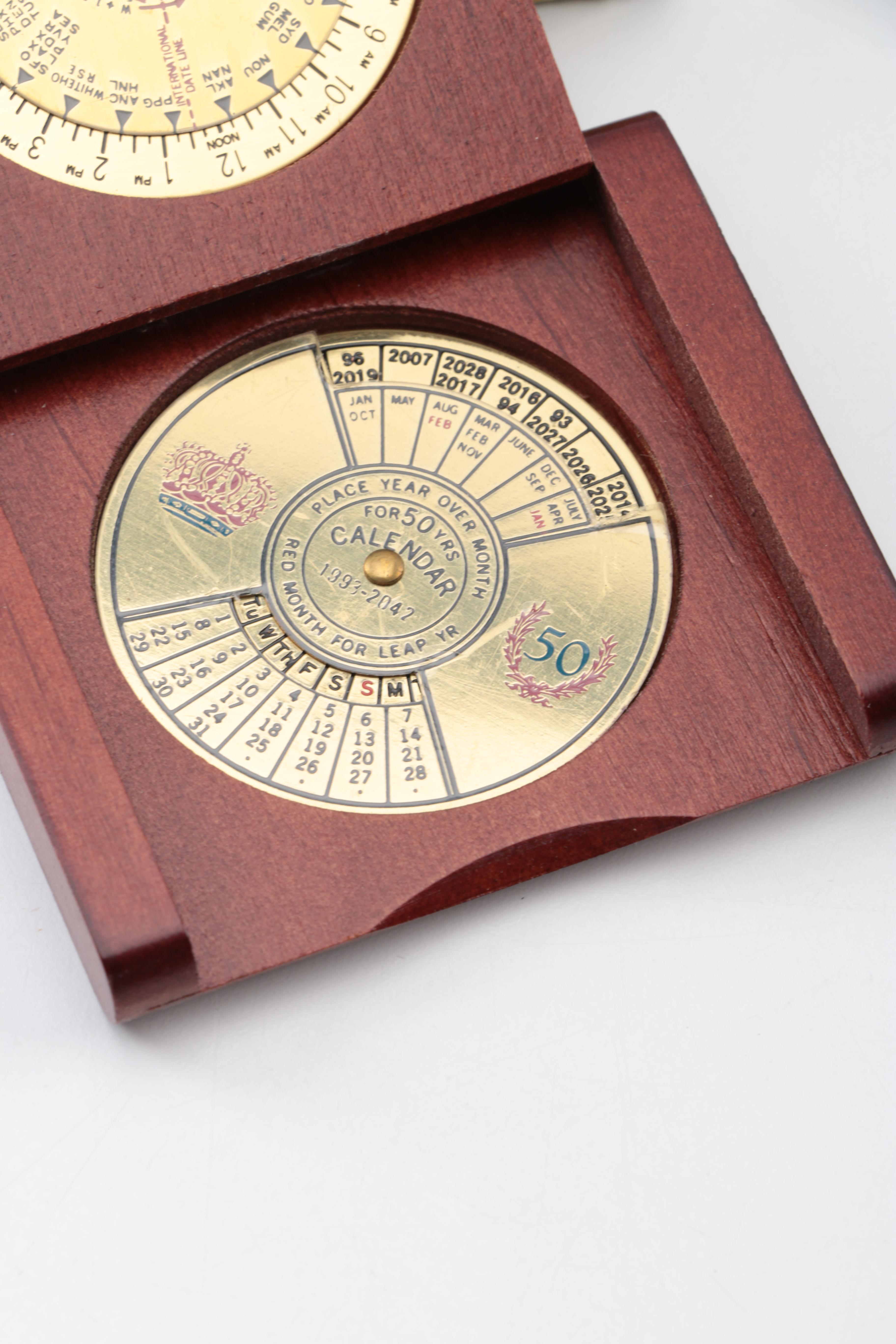 Souvenir Pins and Vintage Pocket Calendar