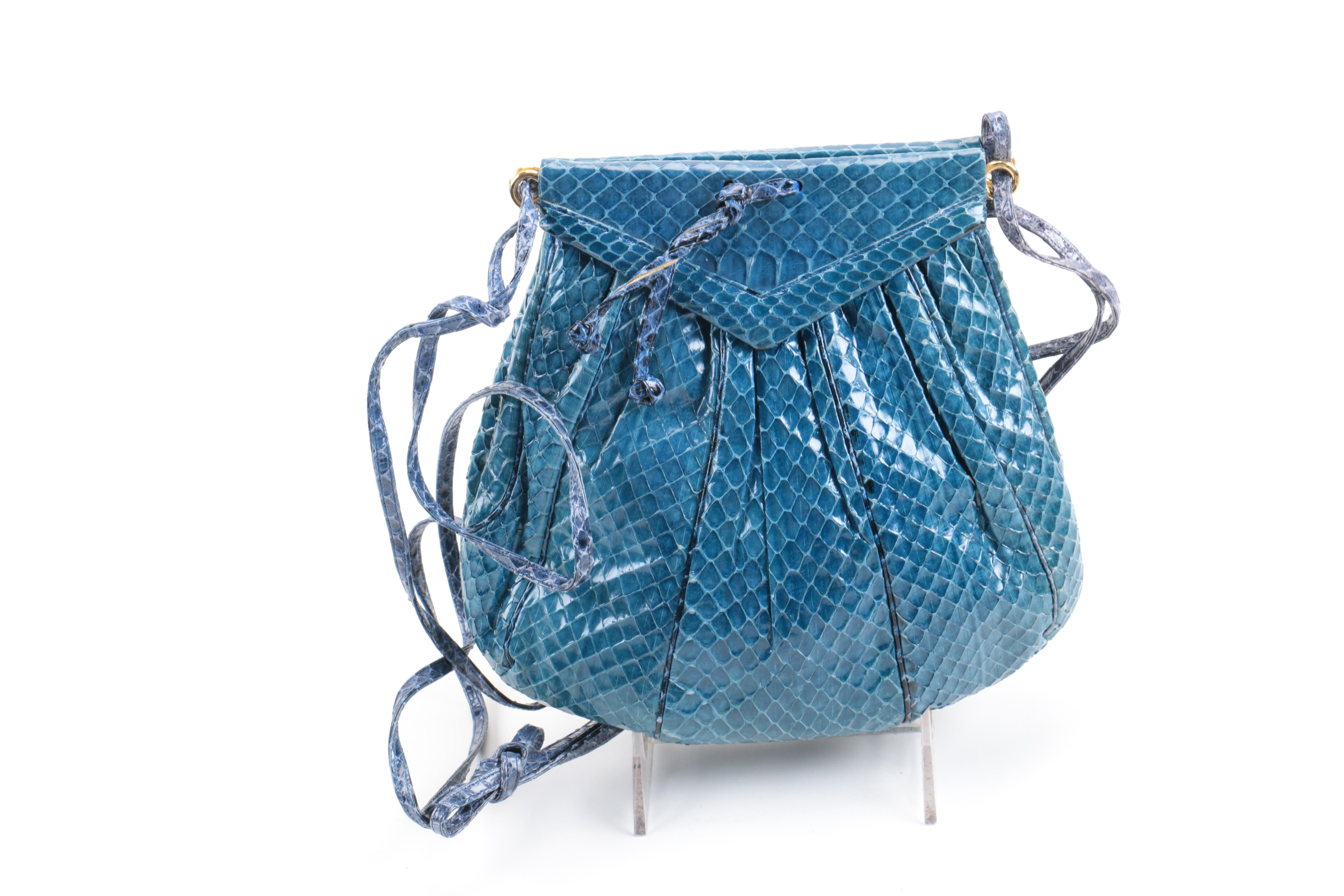 Judith Leiber Snakeskin Purse
