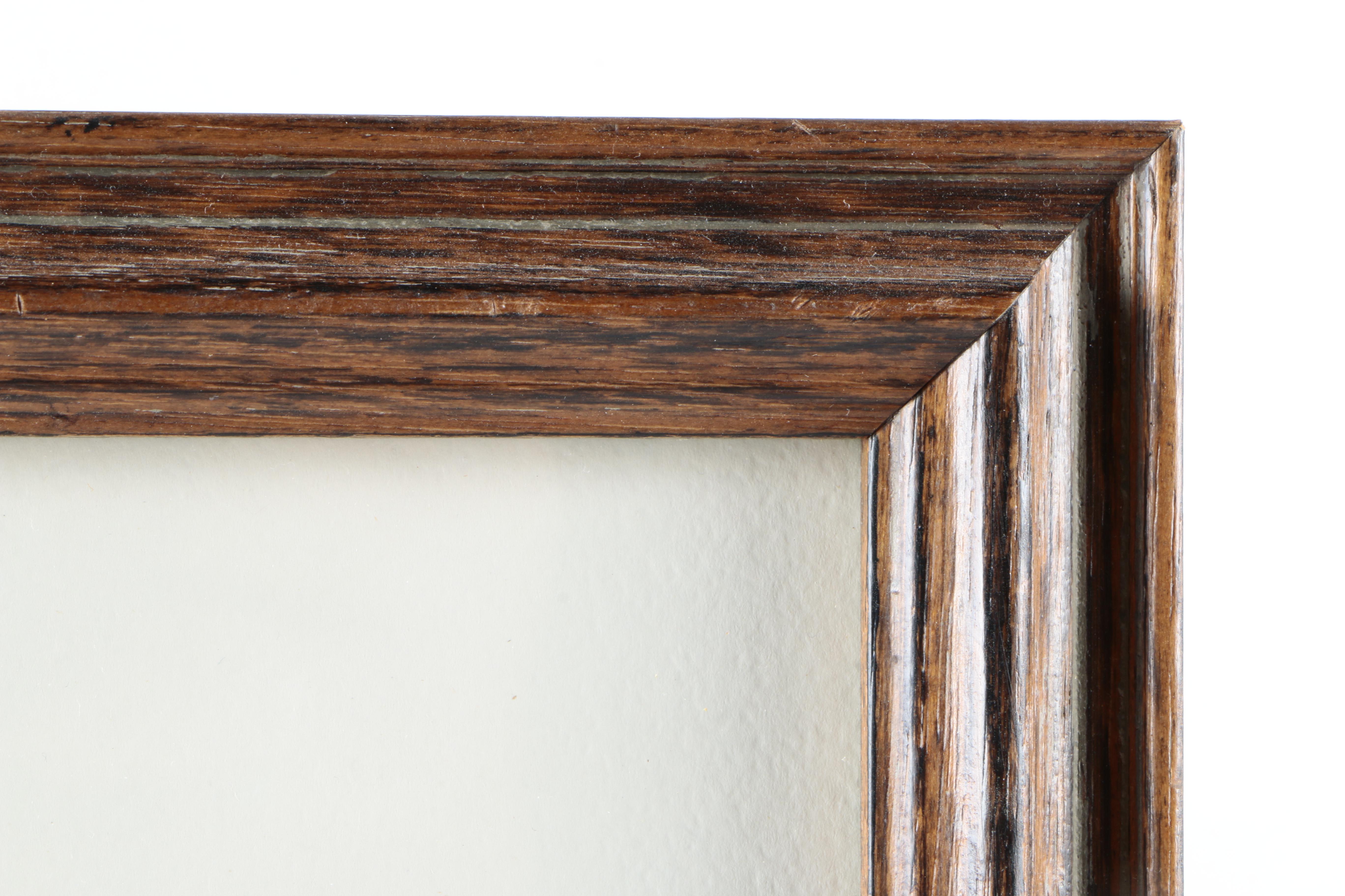 Evelyn Ekegren 1982 Watercolor Painting on Paper of Barn in Winter Landscape