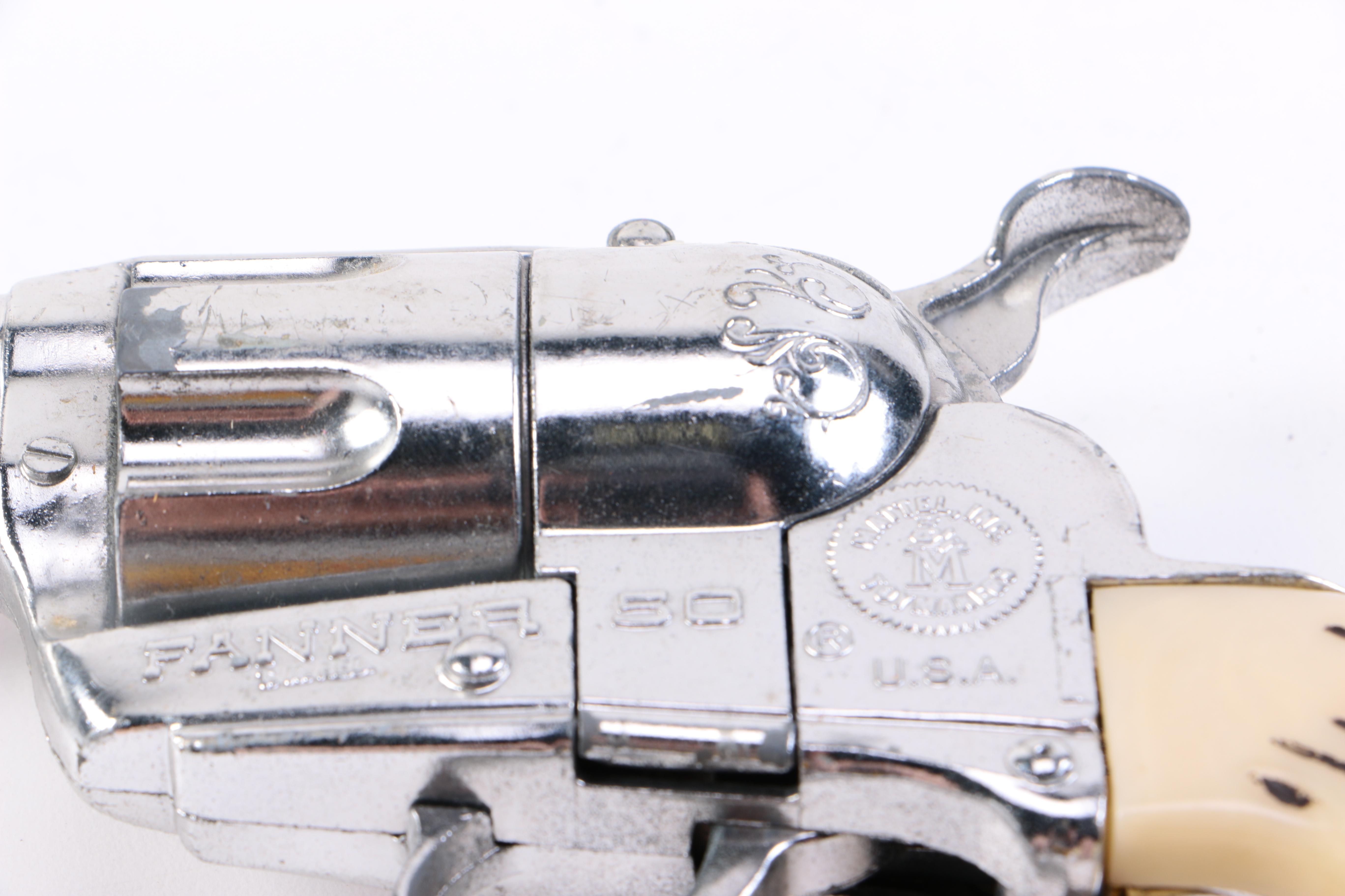 A Fanner and Bunker Hill Pop Gun with One box of Ammumition