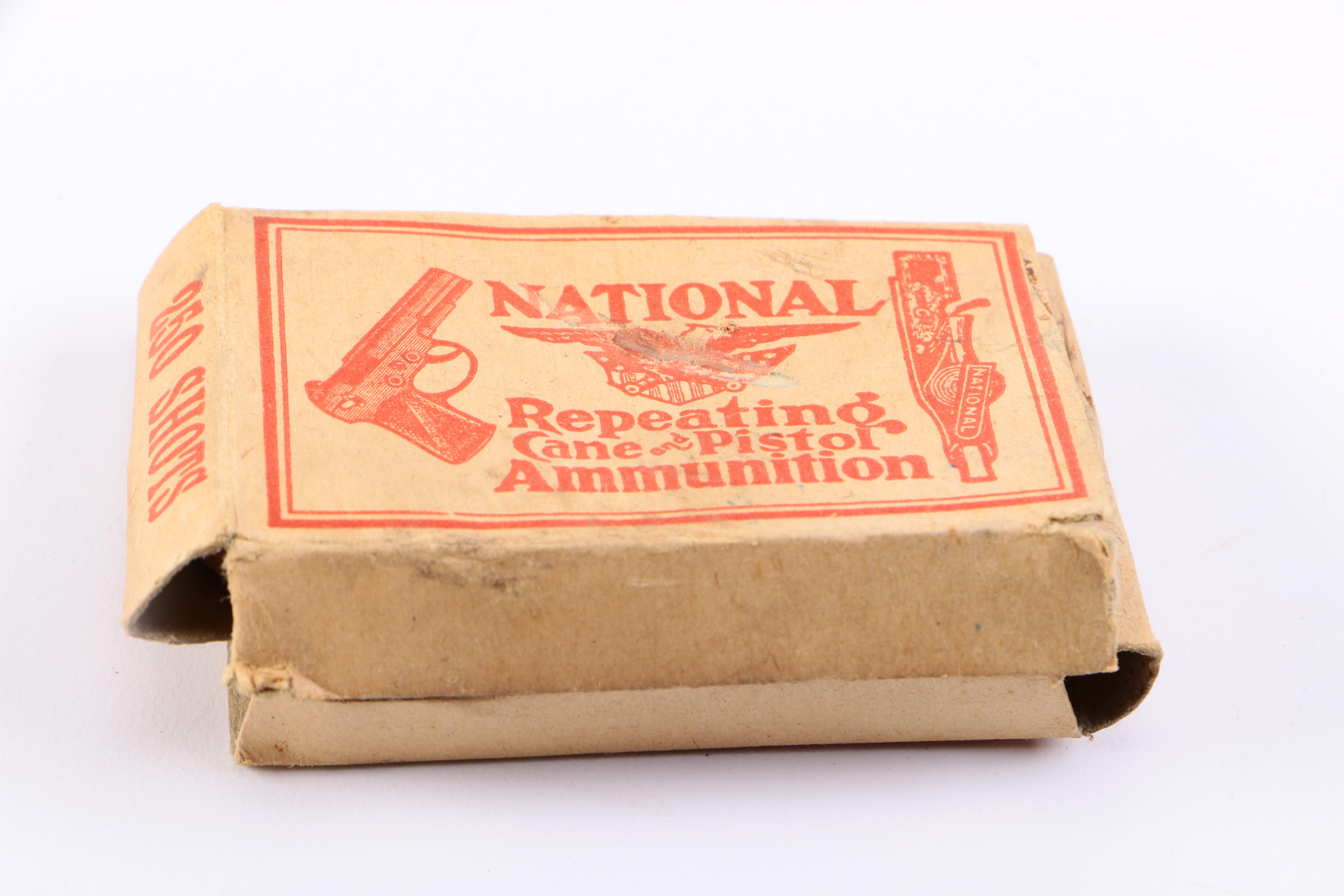 A Fanner and Bunker Hill Pop Gun with One box of Ammumition