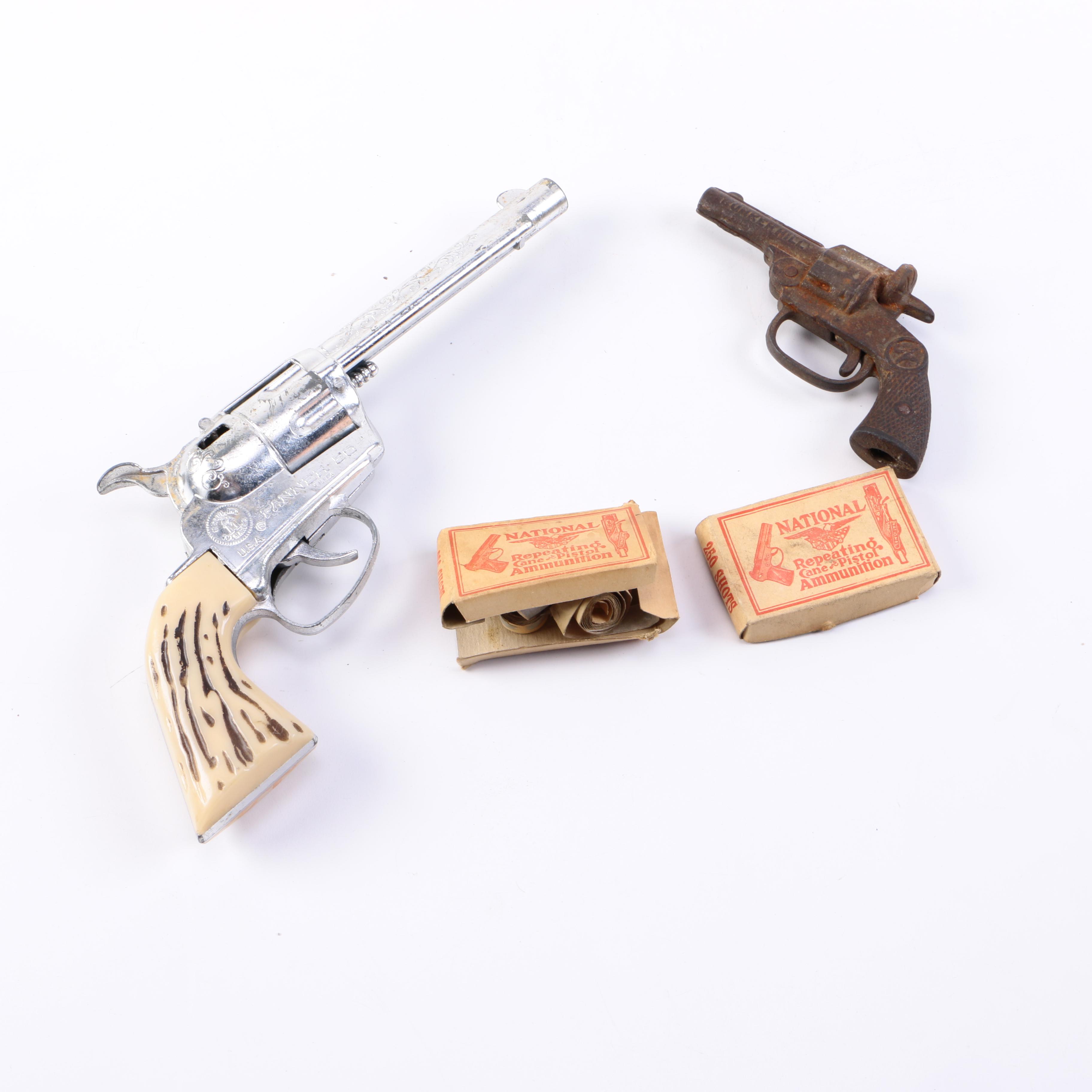 A Fanner and Bunker Hill Pop Gun with One box of Ammumition