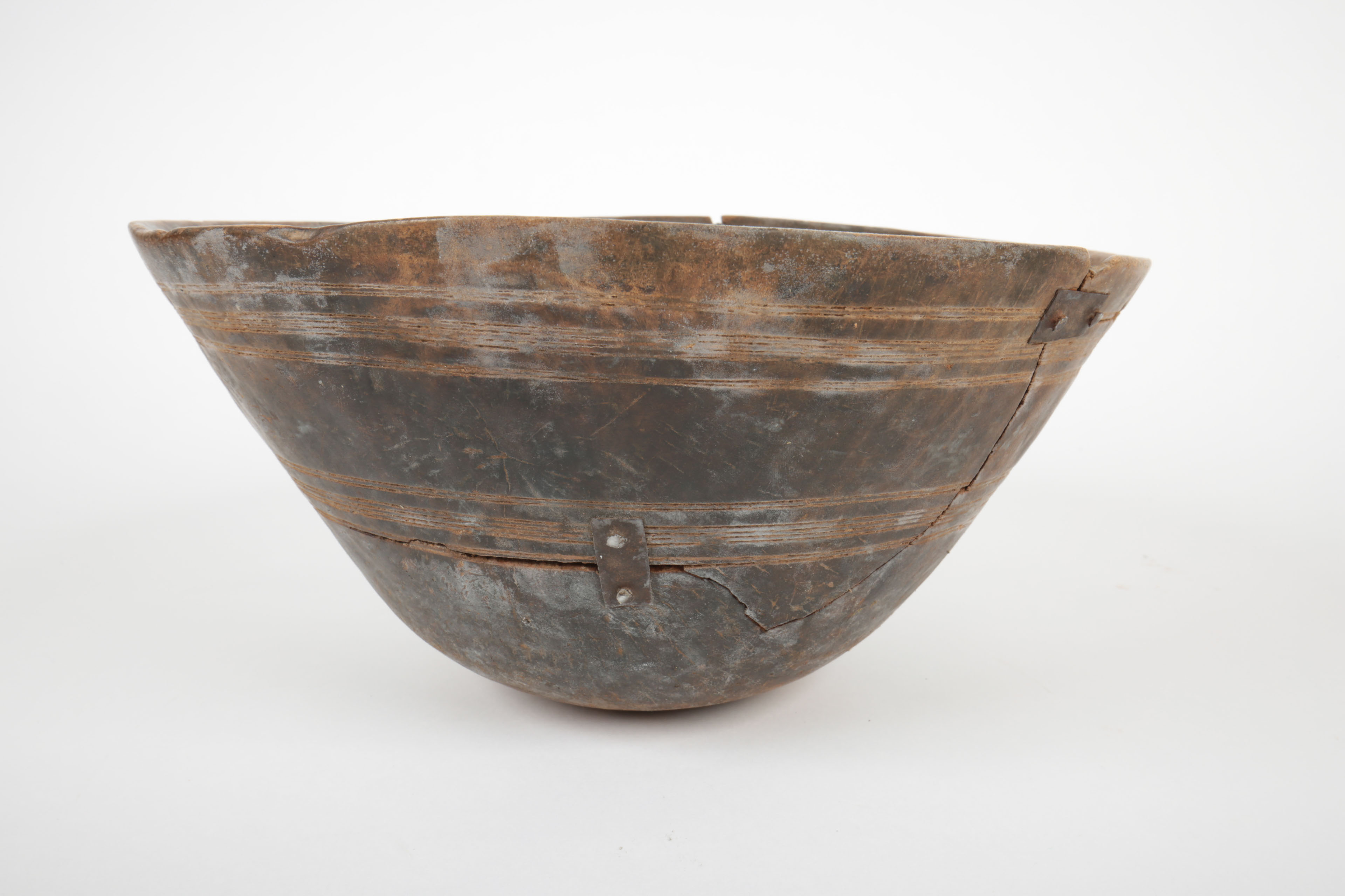 Group of Vintage African Hand-Carved Wood Bowls