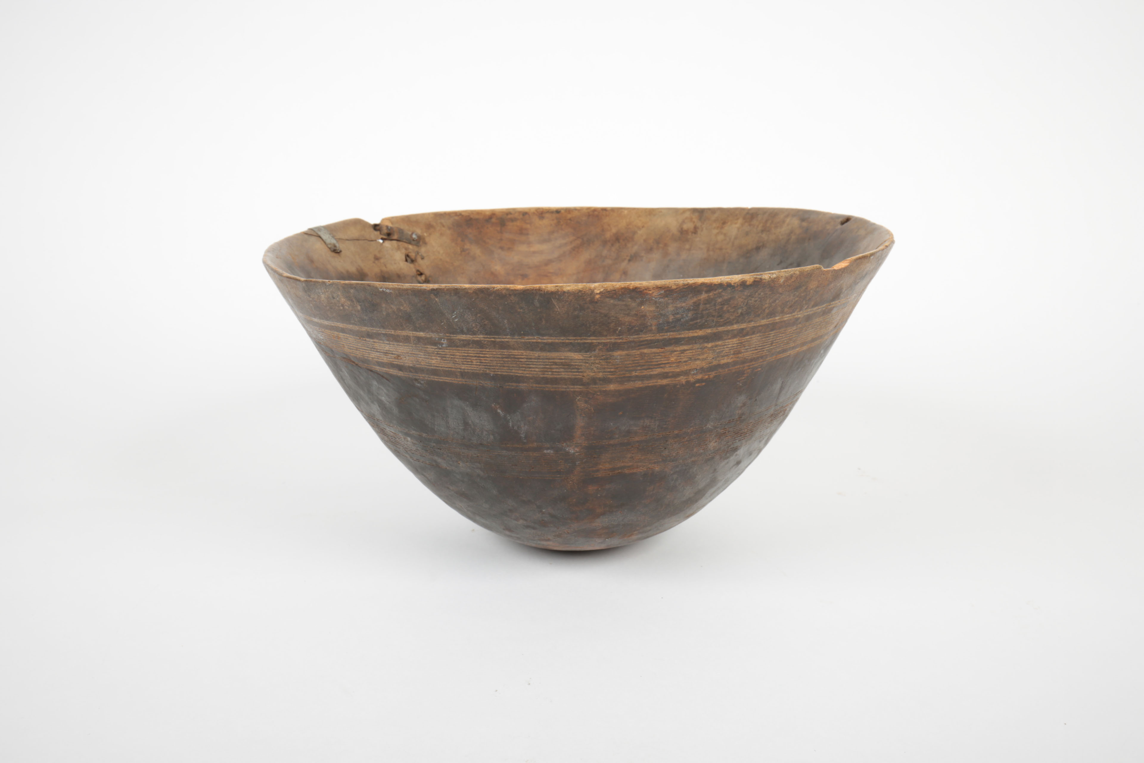 Group of Vintage African Hand-Carved Wood Bowls