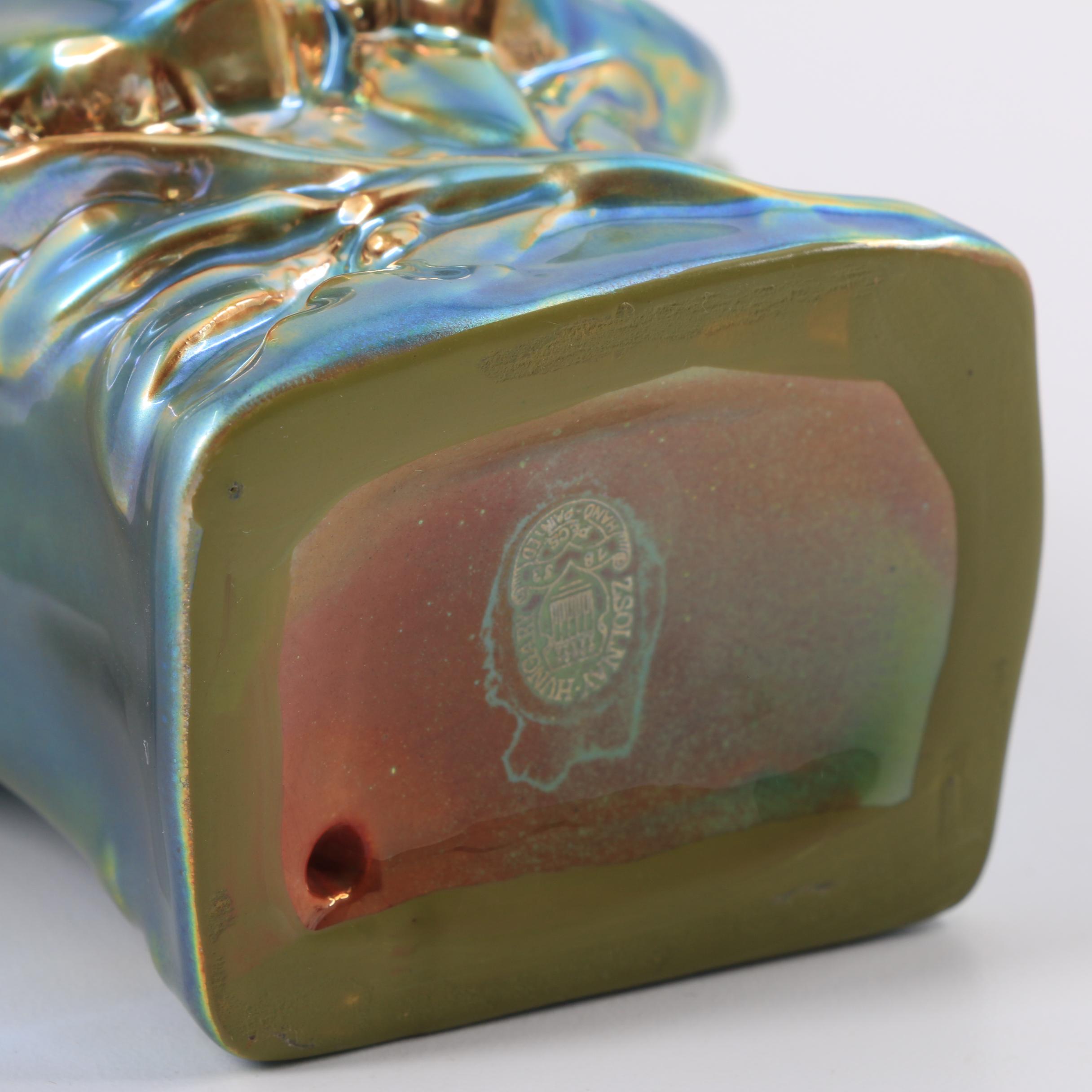 Zsolnay Pottery Ceramic Bust of Vilmos Zsolnay