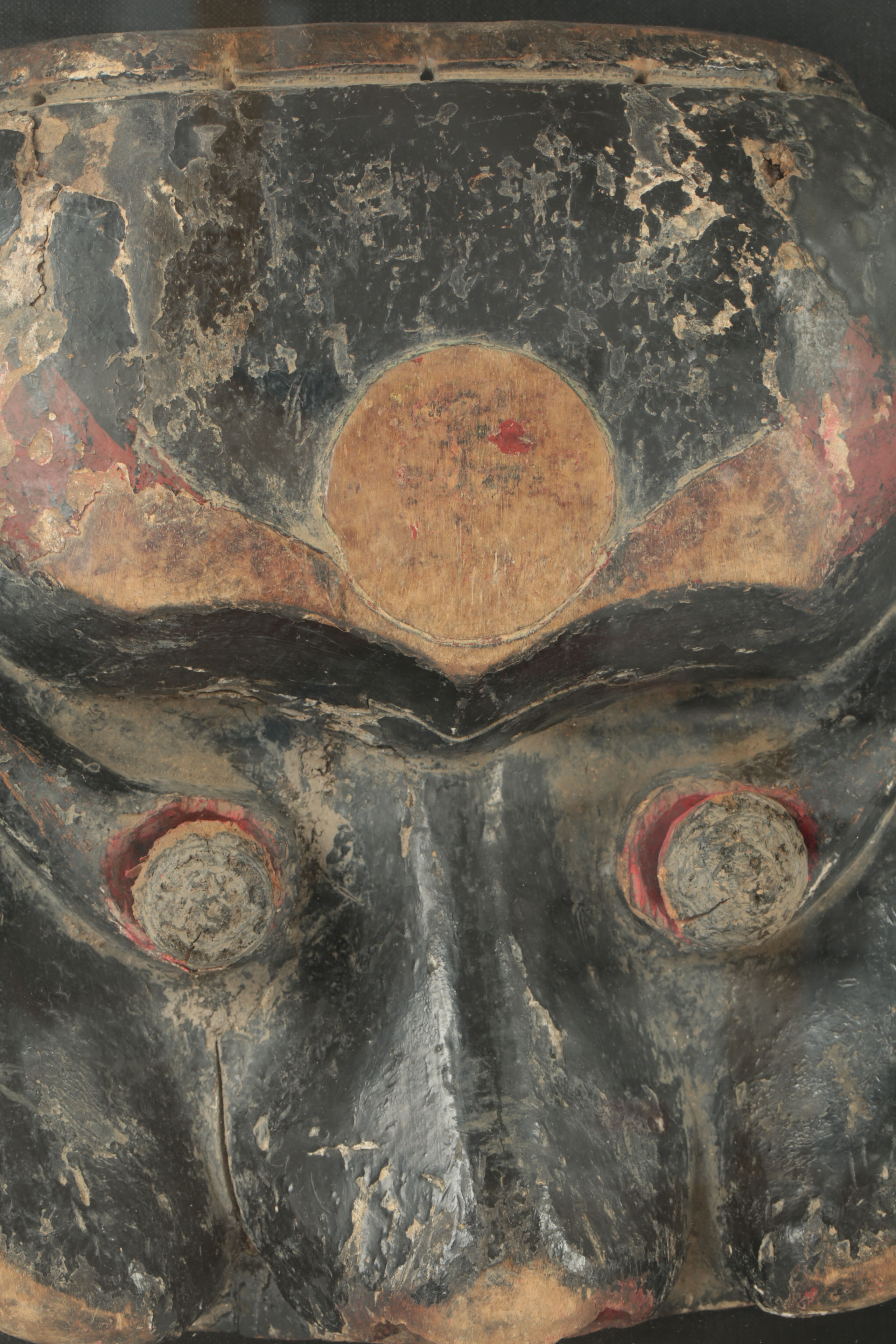 Two Balinese Ceremonial Masks in Display Boxes