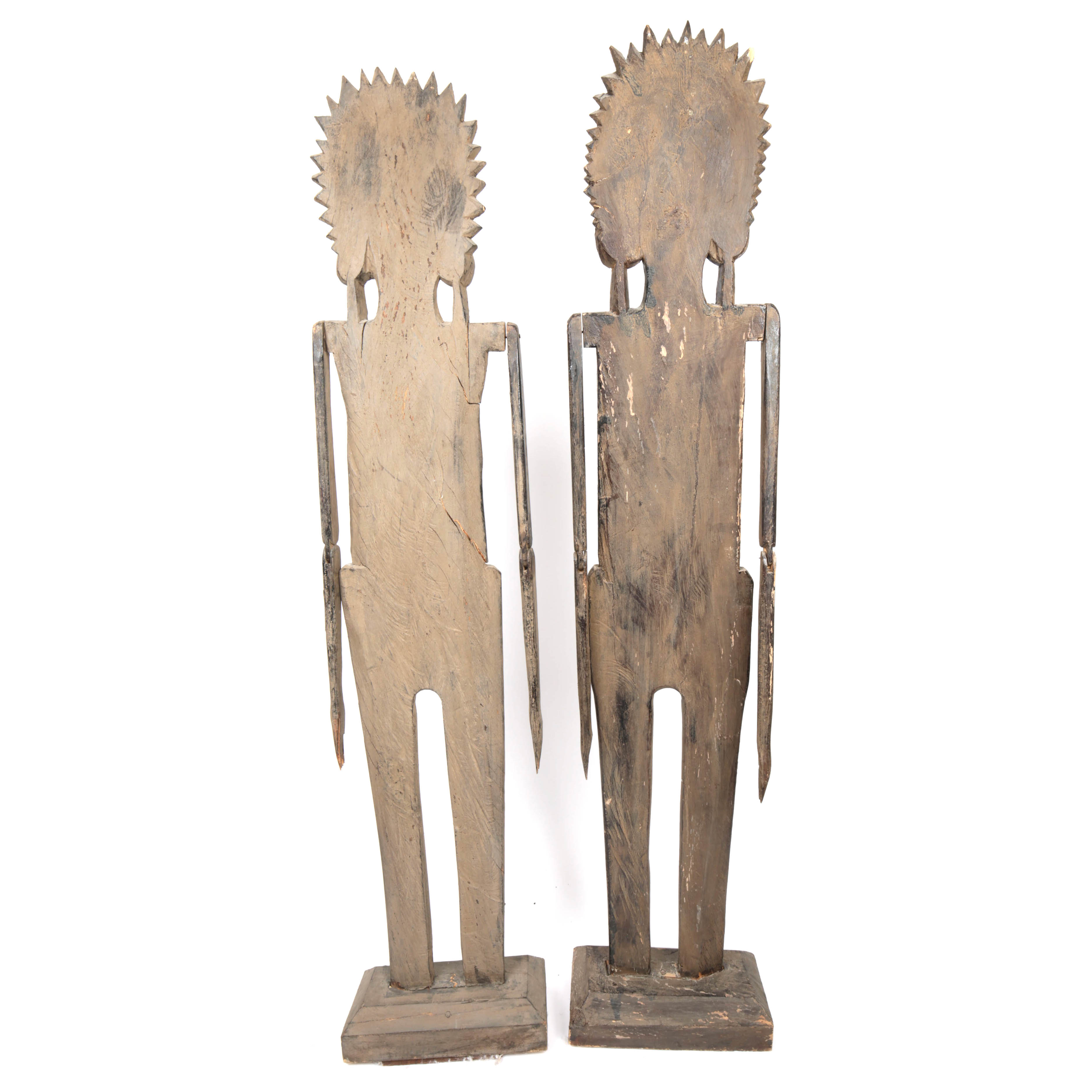 Oceania Style Carved Wood Figures