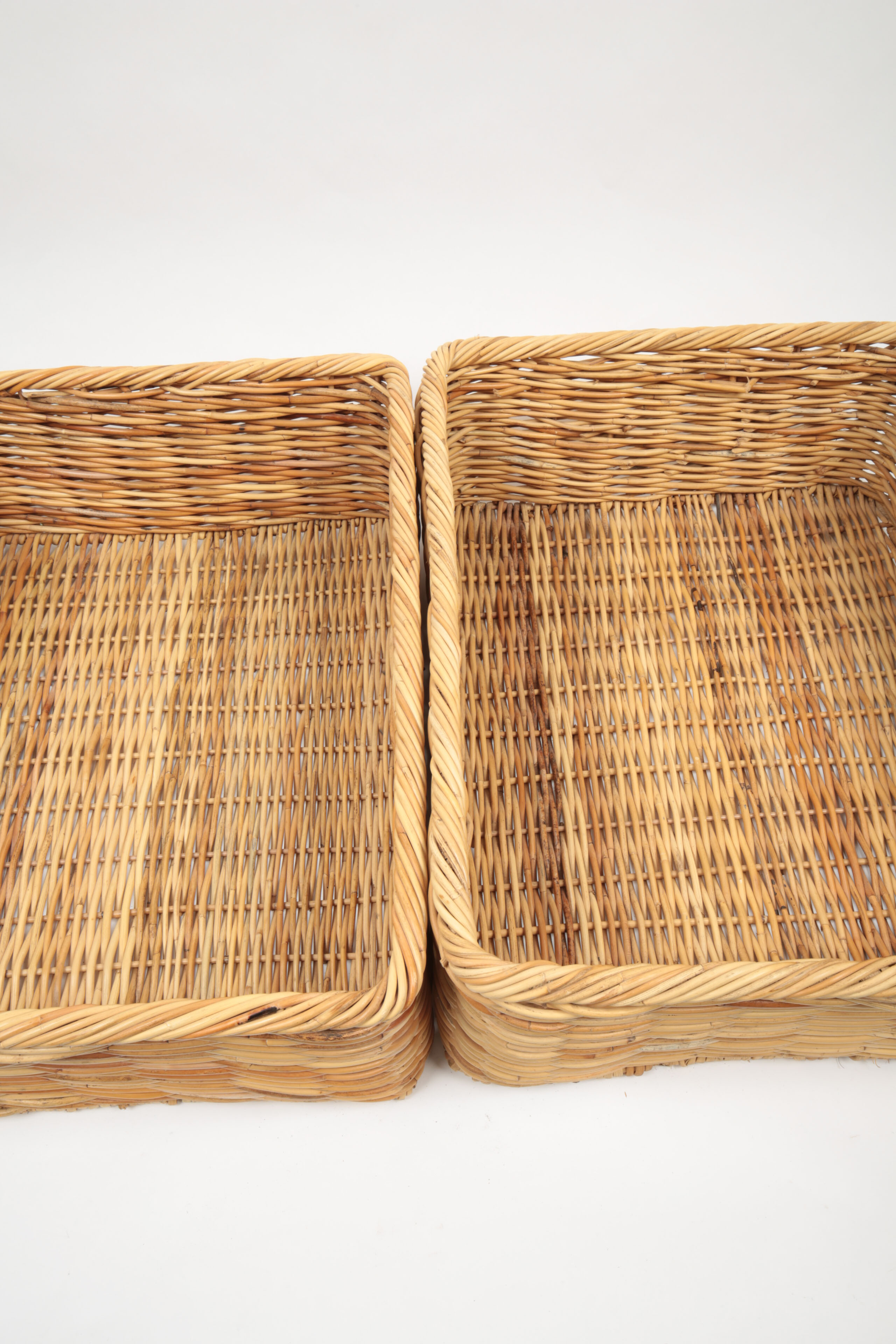 Large Woven Wicker Storage Baskets