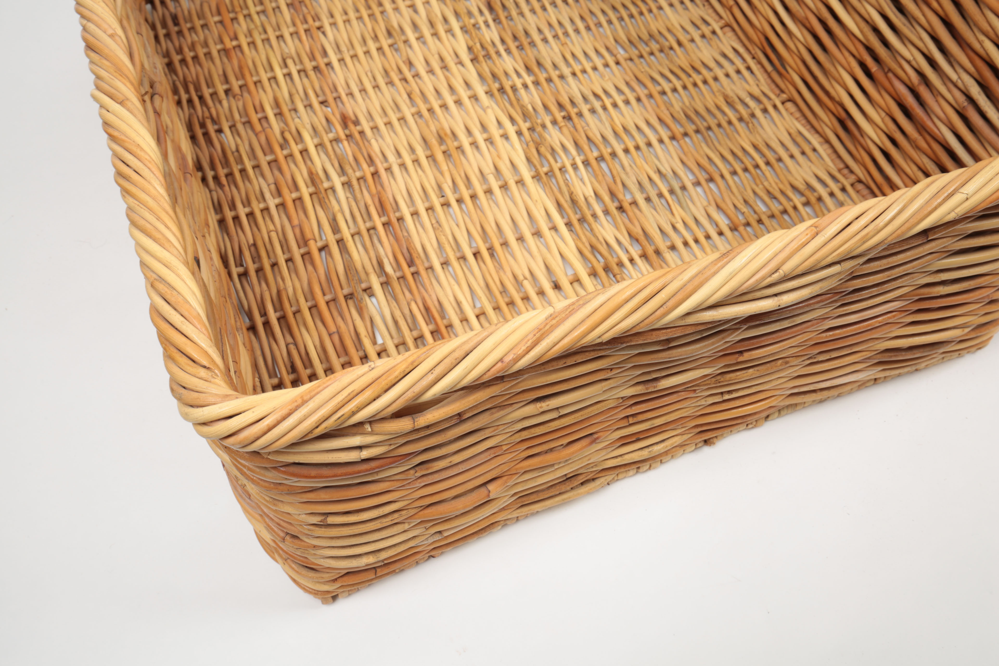 Large Woven Wicker Storage Baskets