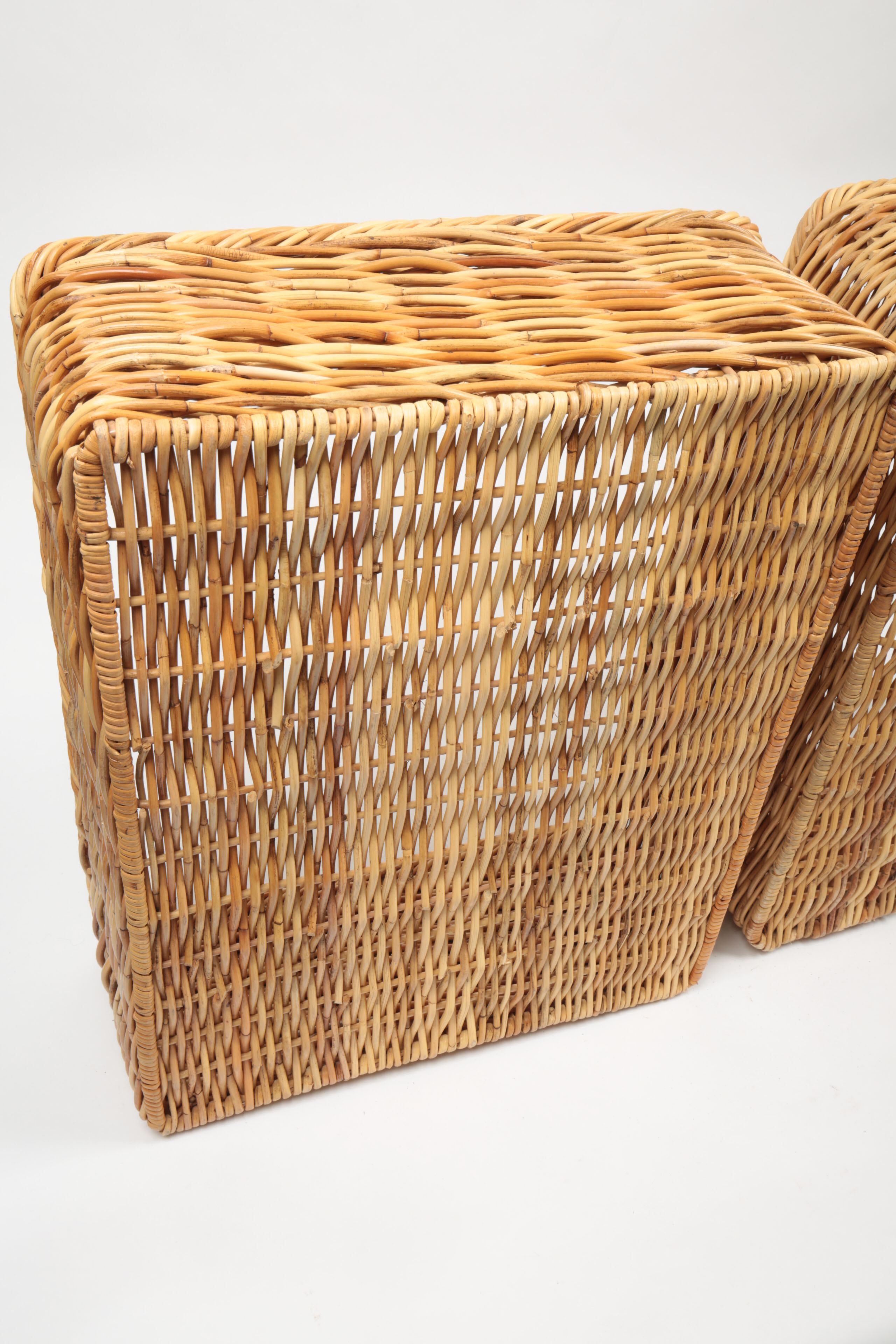 Large Woven Wicker Storage Baskets